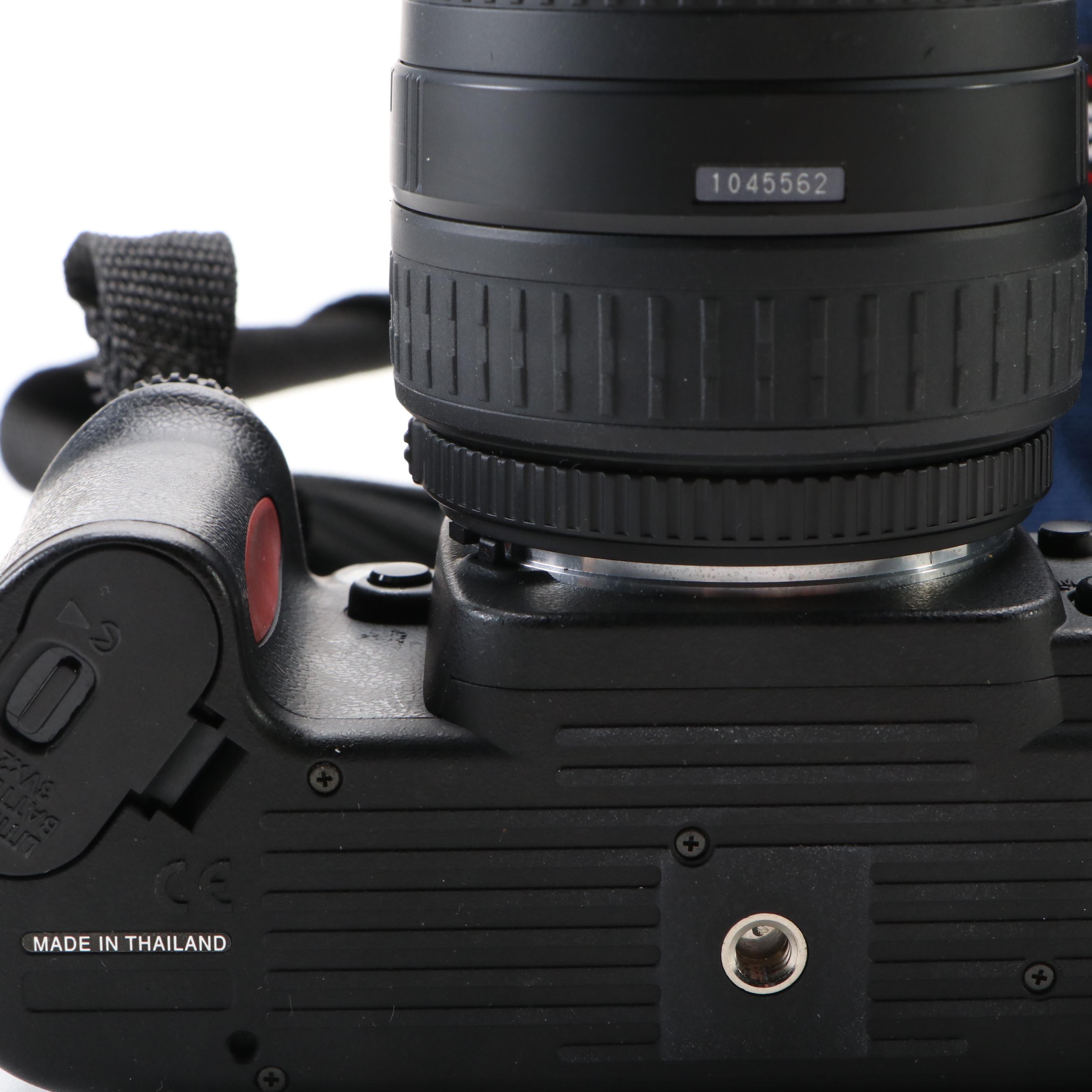 Nikon N80 SLR Camera with Filters, Lens and Camera Bag