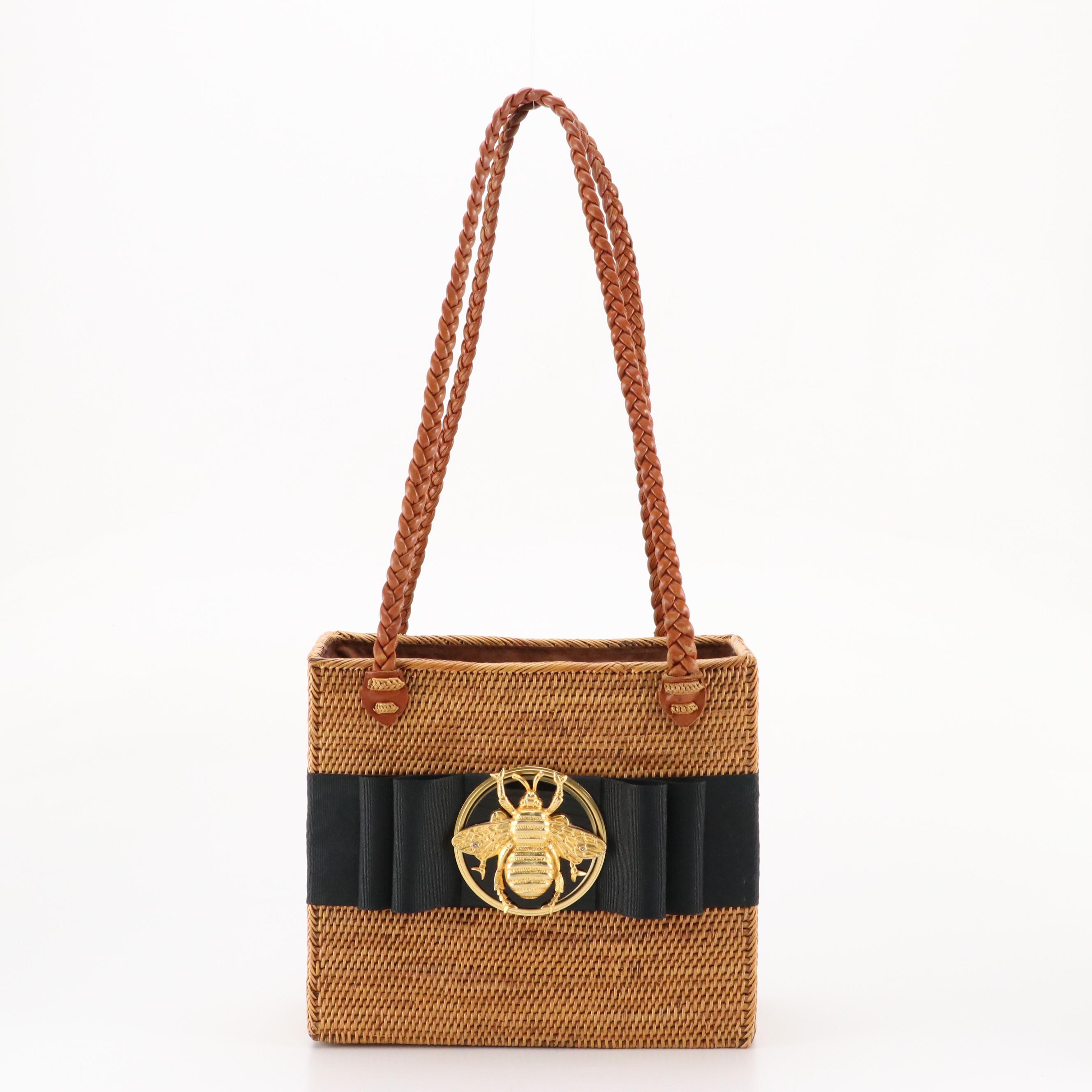 Bosom Buddy Bags by Lisi Lerch Bee Bow and Striped Bow Basket Bags