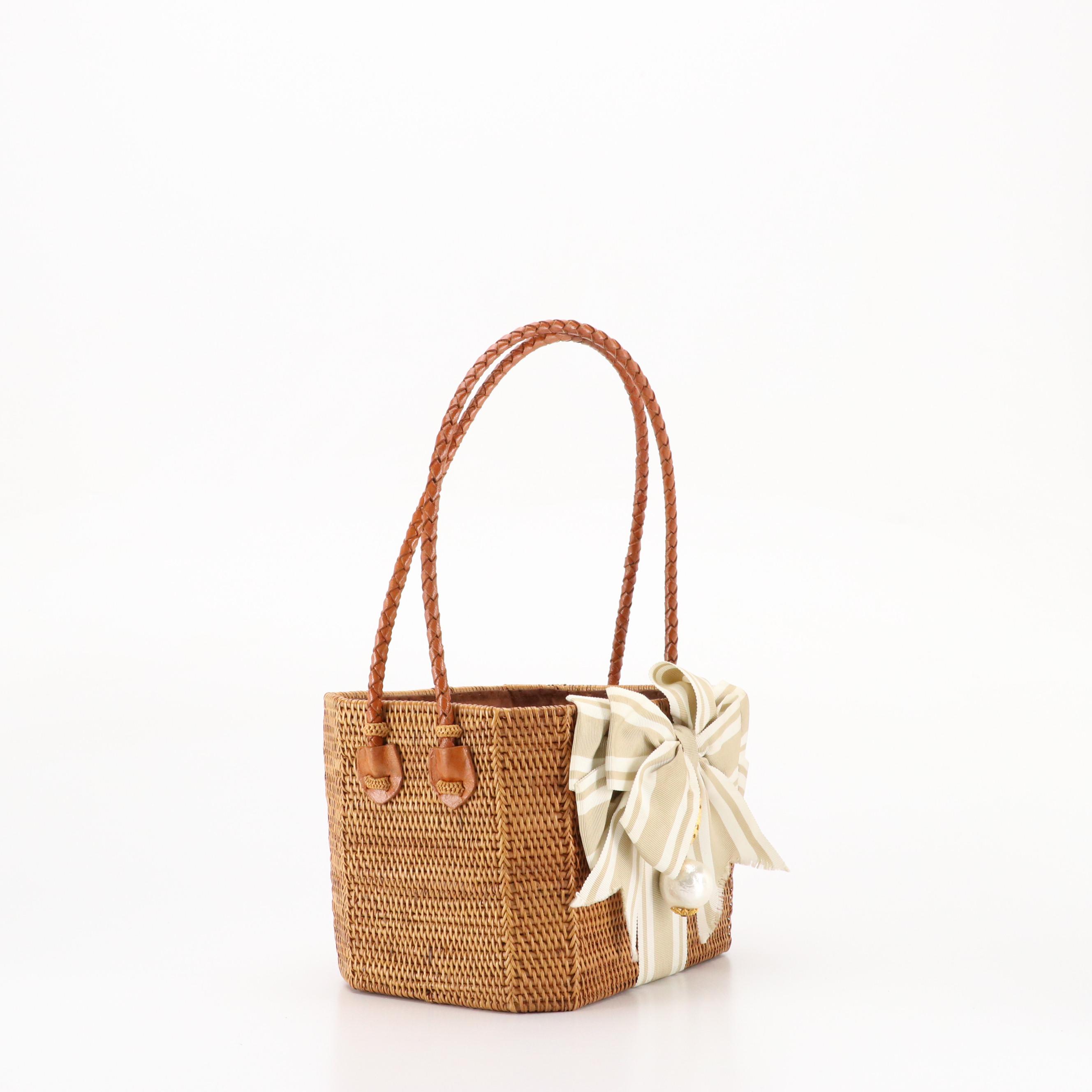 Bosom Buddy Bags by Lisi Lerch Bee Bow and Striped Bow Basket Bags