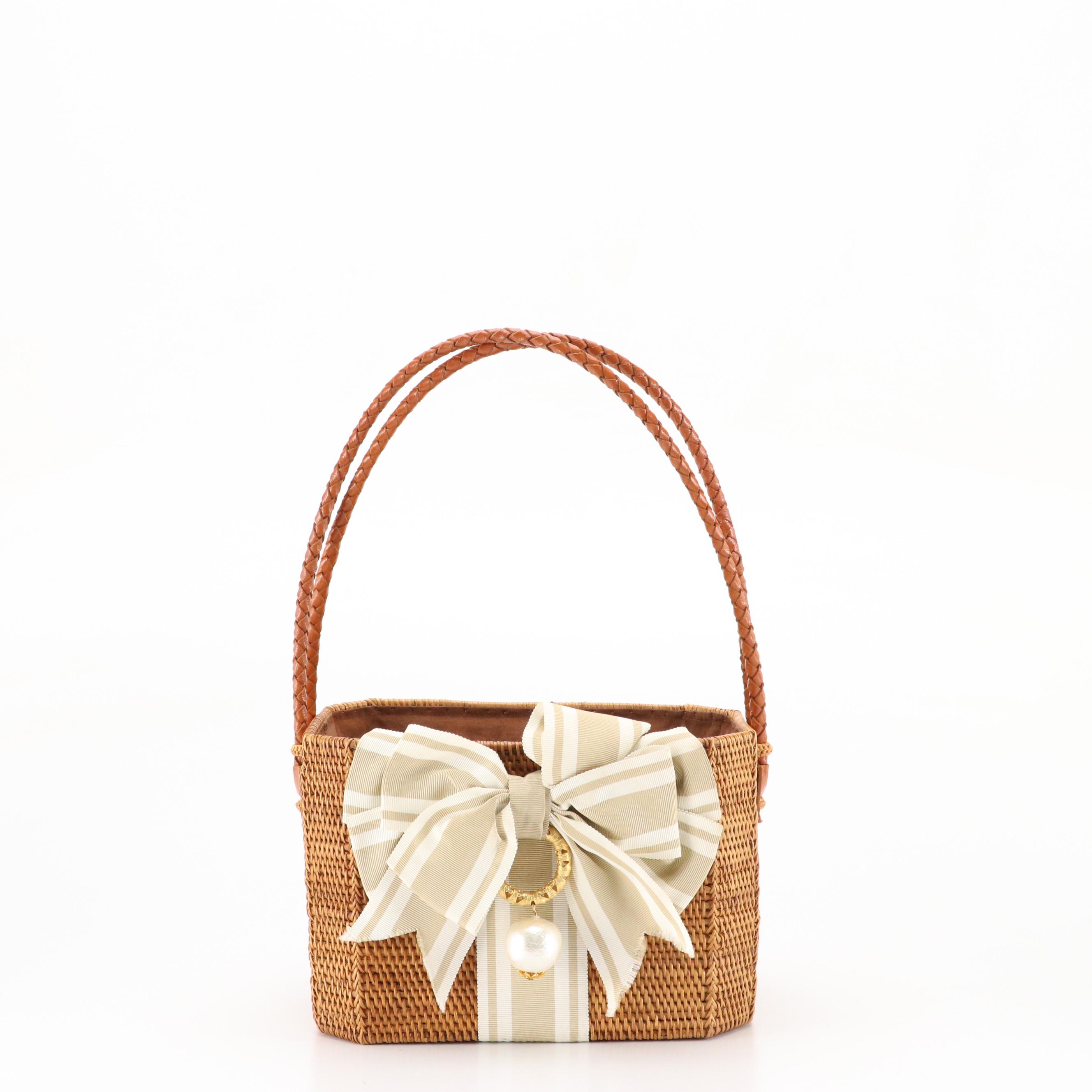 Bosom Buddy Bags by Lisi Lerch Bee Bow and Striped Bow Basket Bags