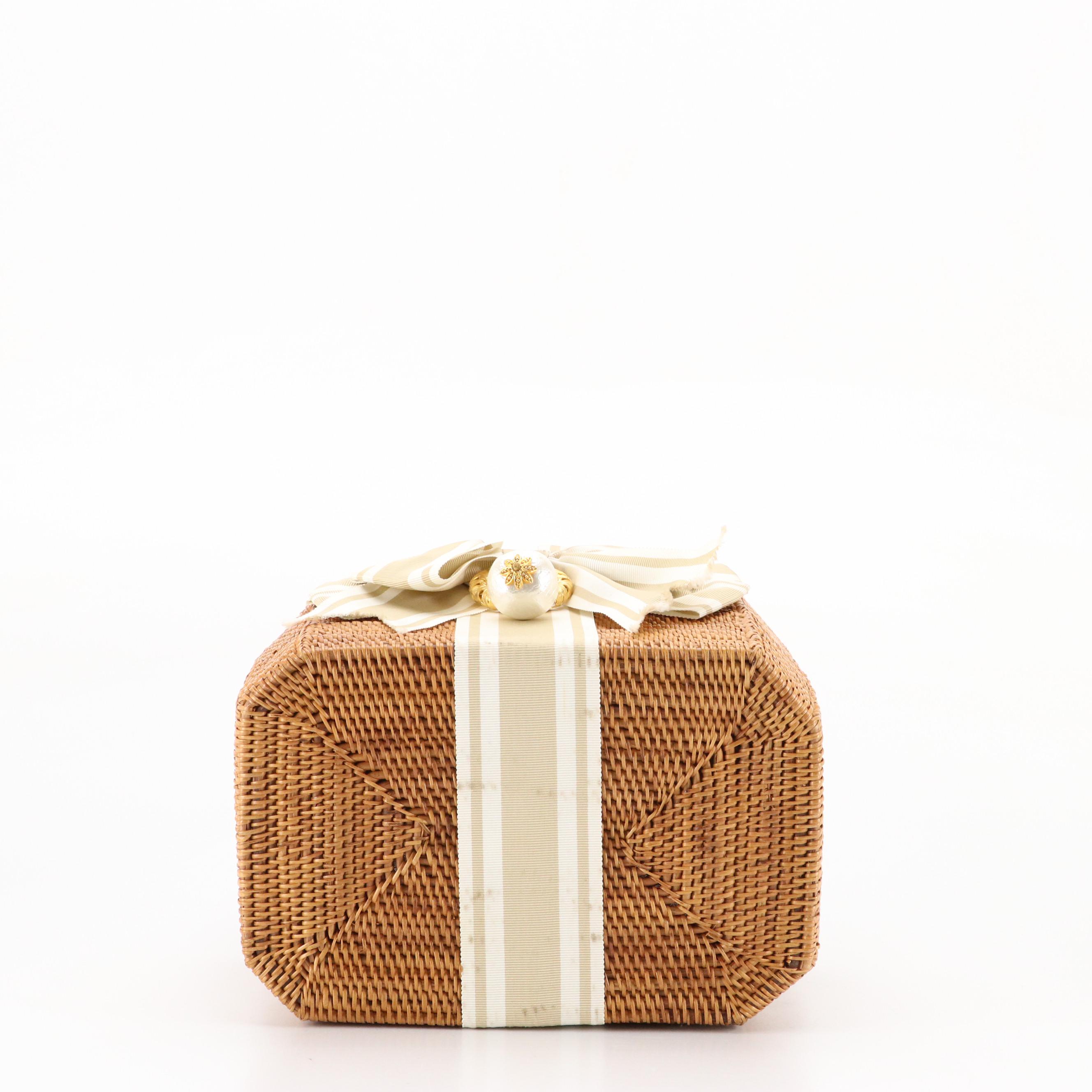 Bosom Buddy Bags by Lisi Lerch Bee Bow and Striped Bow Basket Bags