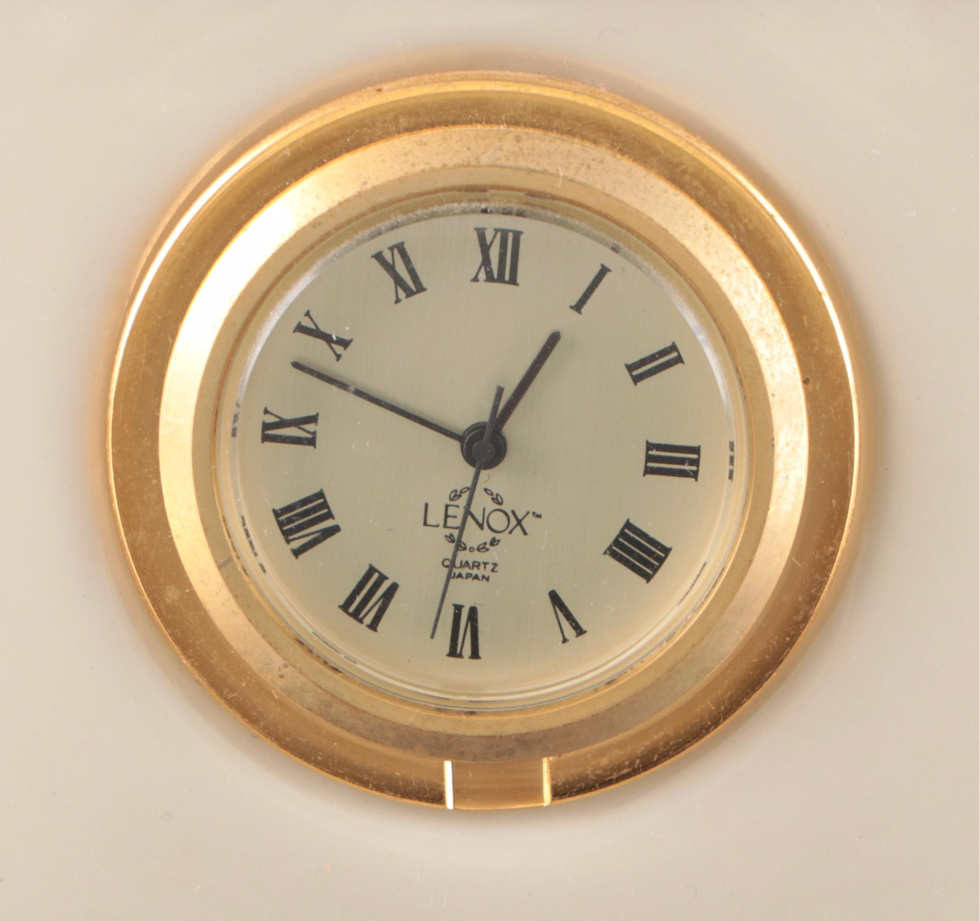 Lenox Porcelain Executive Pen Tray with Desk Clock and Dolphin