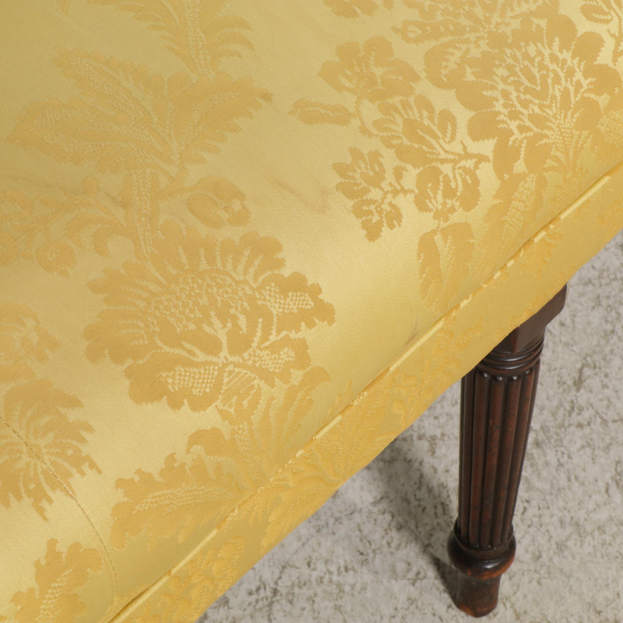 Sheraton Style Mahogany Sofa, Late 19th to Early 20th Century