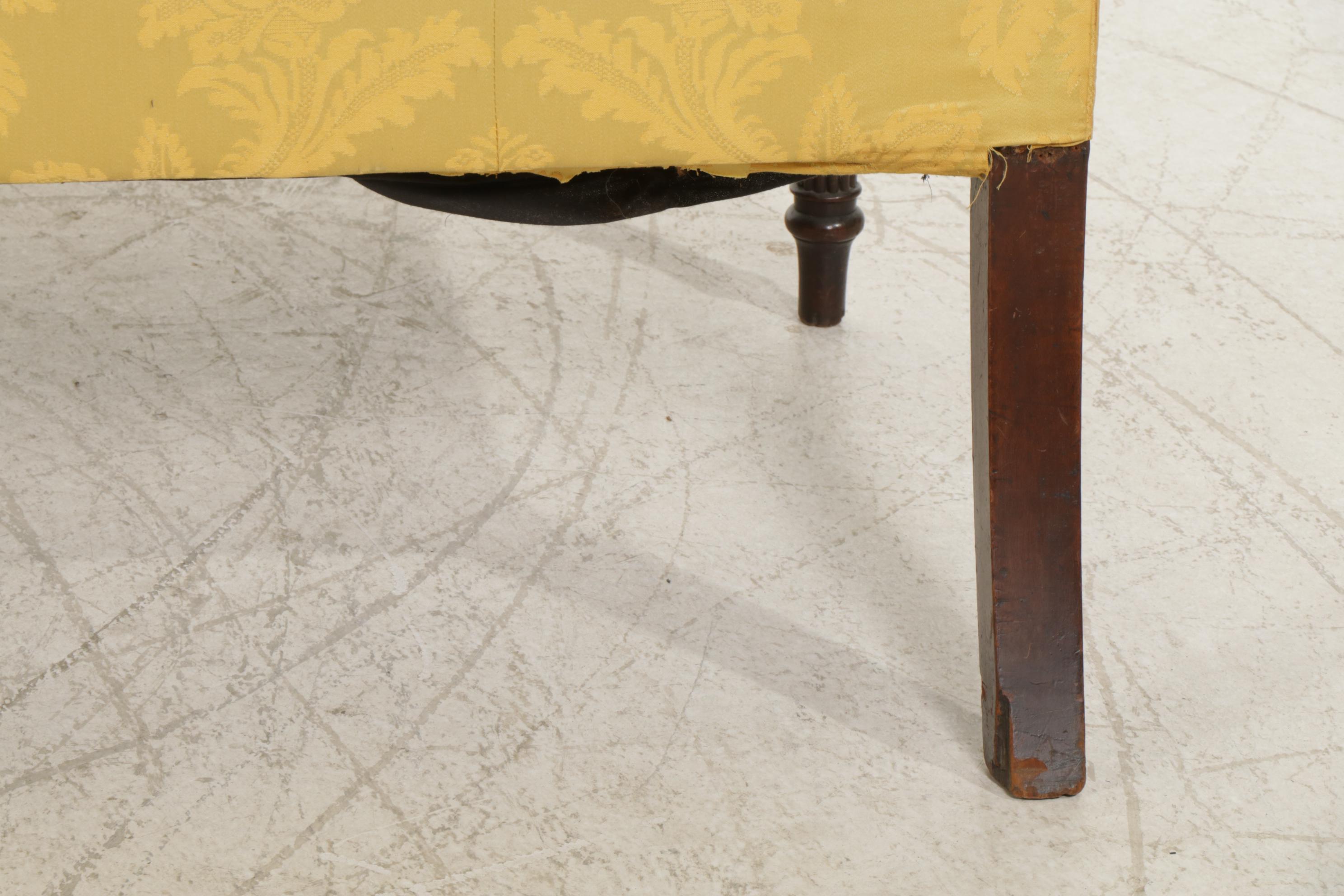 Sheraton Style Mahogany Sofa, Late 19th to Early 20th Century