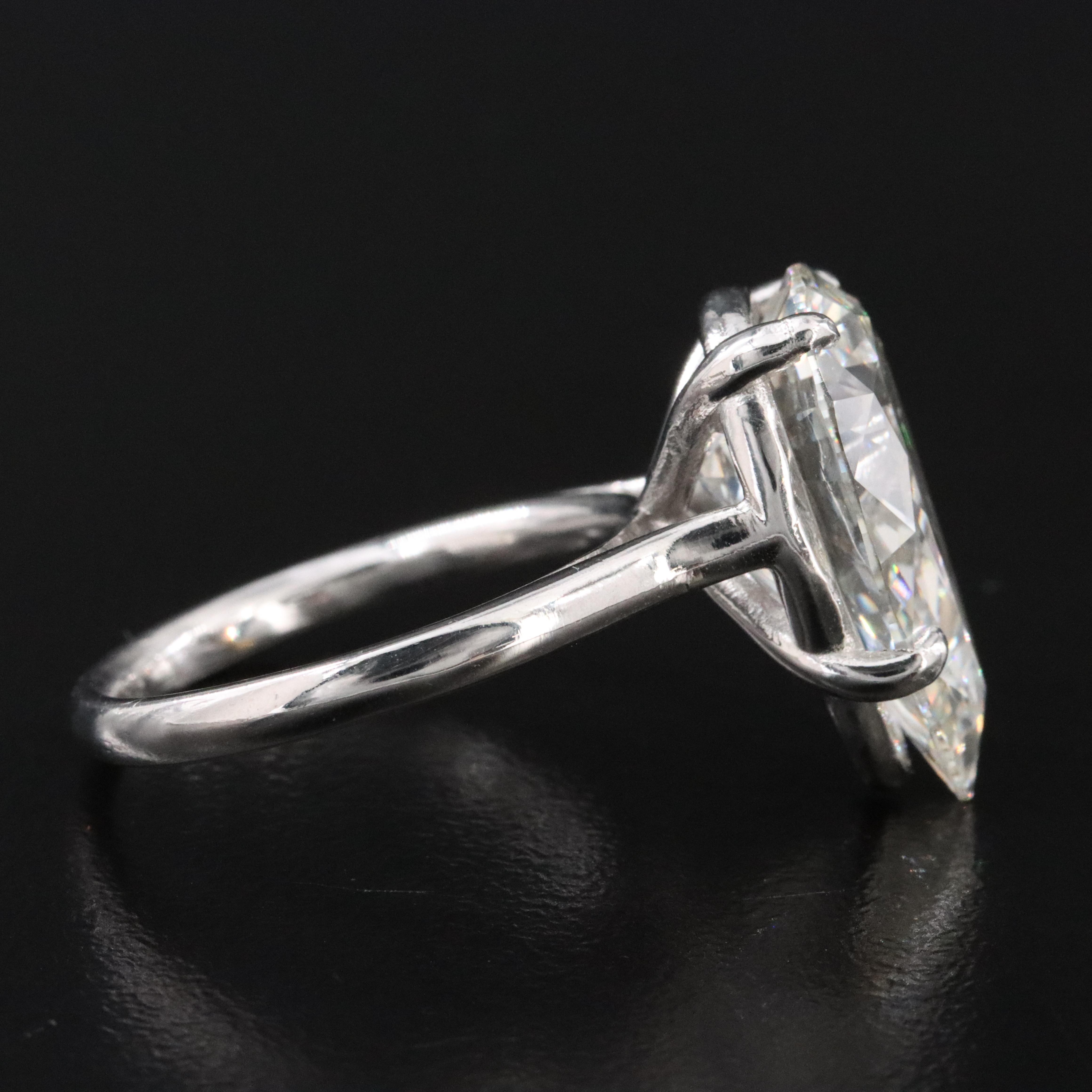 14K 8.08 CT Lab Grown Diamond Solitaire Ring with Digital IGI Report