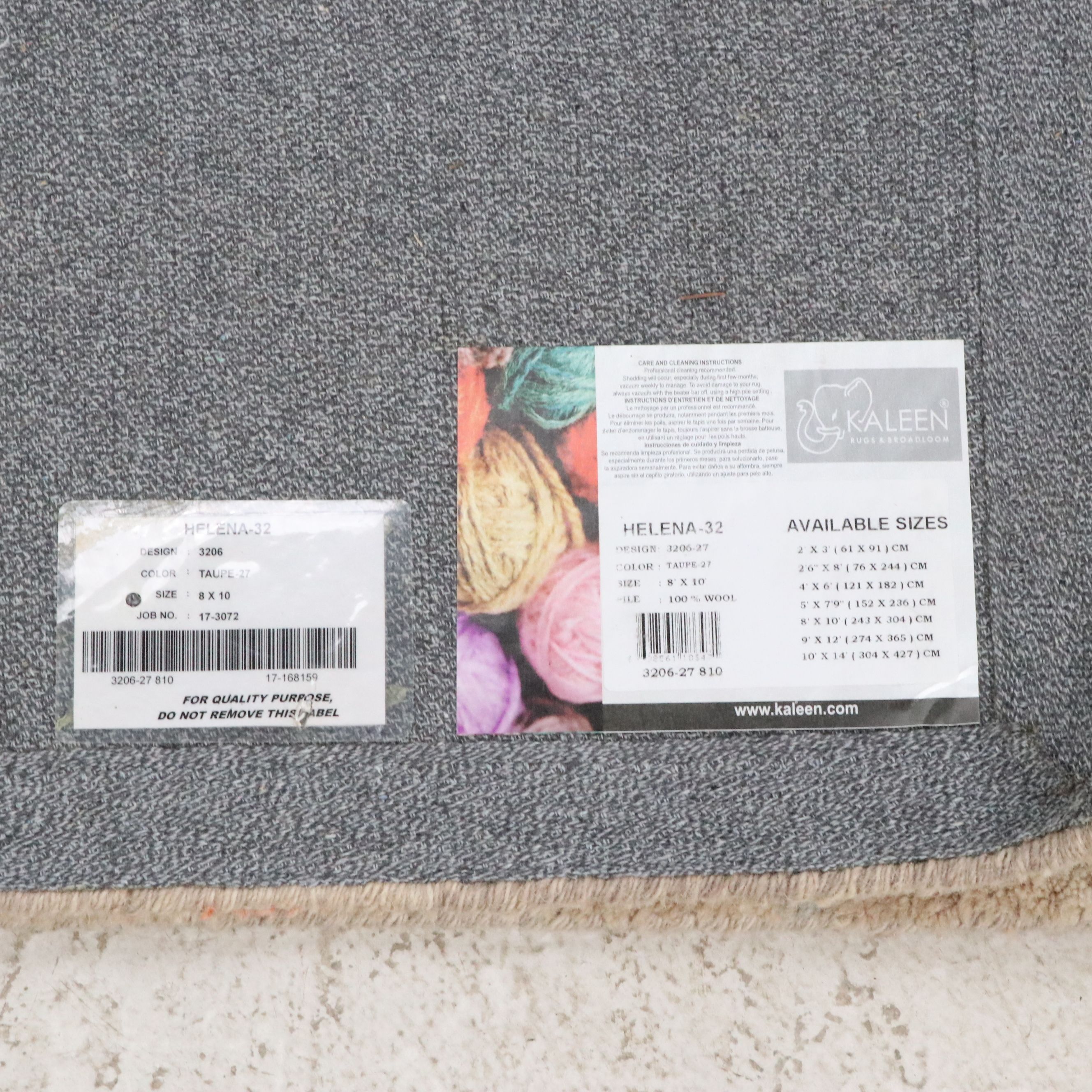 8'1 x 10' Hand-Tufted Kaleen "Helena" Area Rug