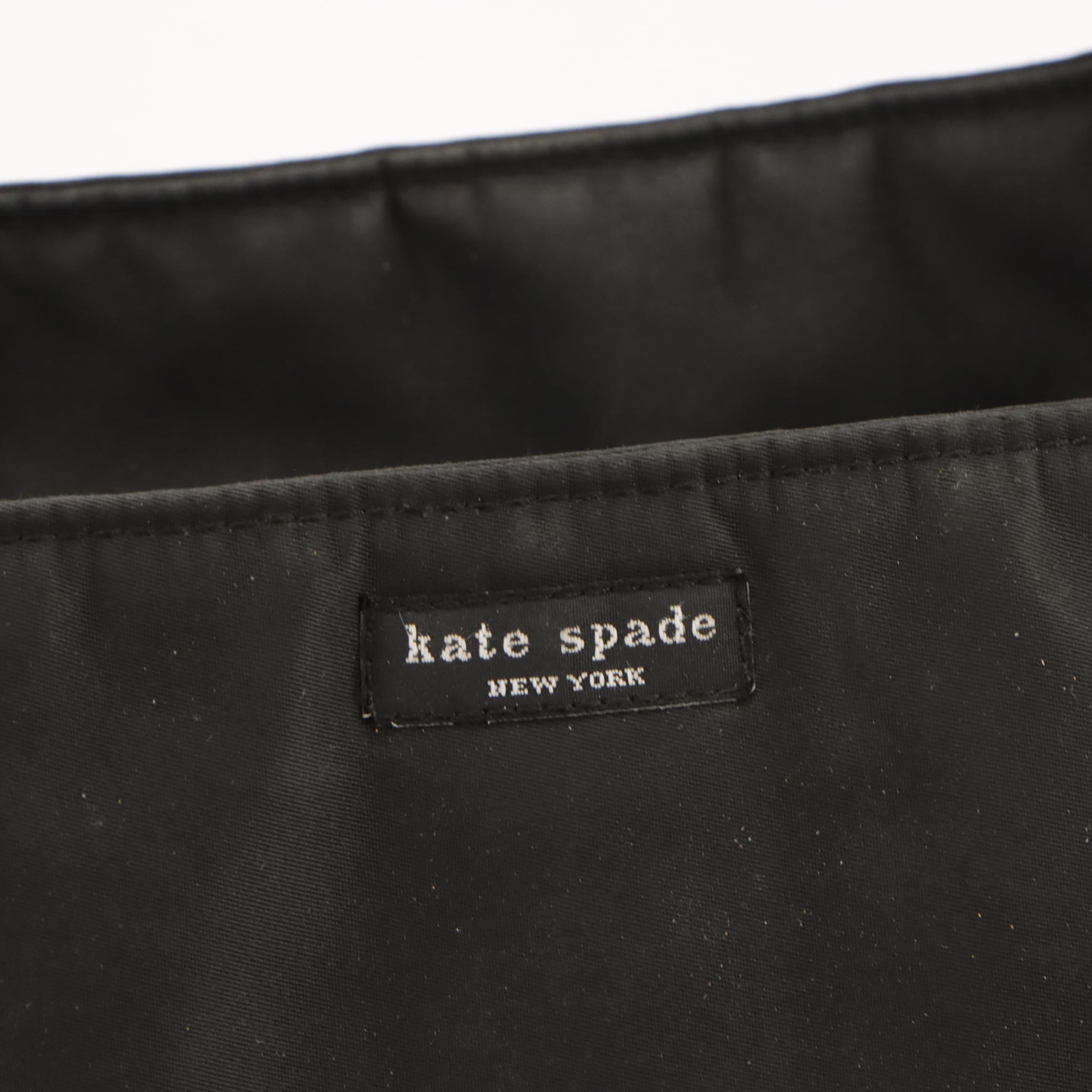 Kate Spade Large Black Nylon Tote Bag and Tory Burch Felt Top Handle Bag