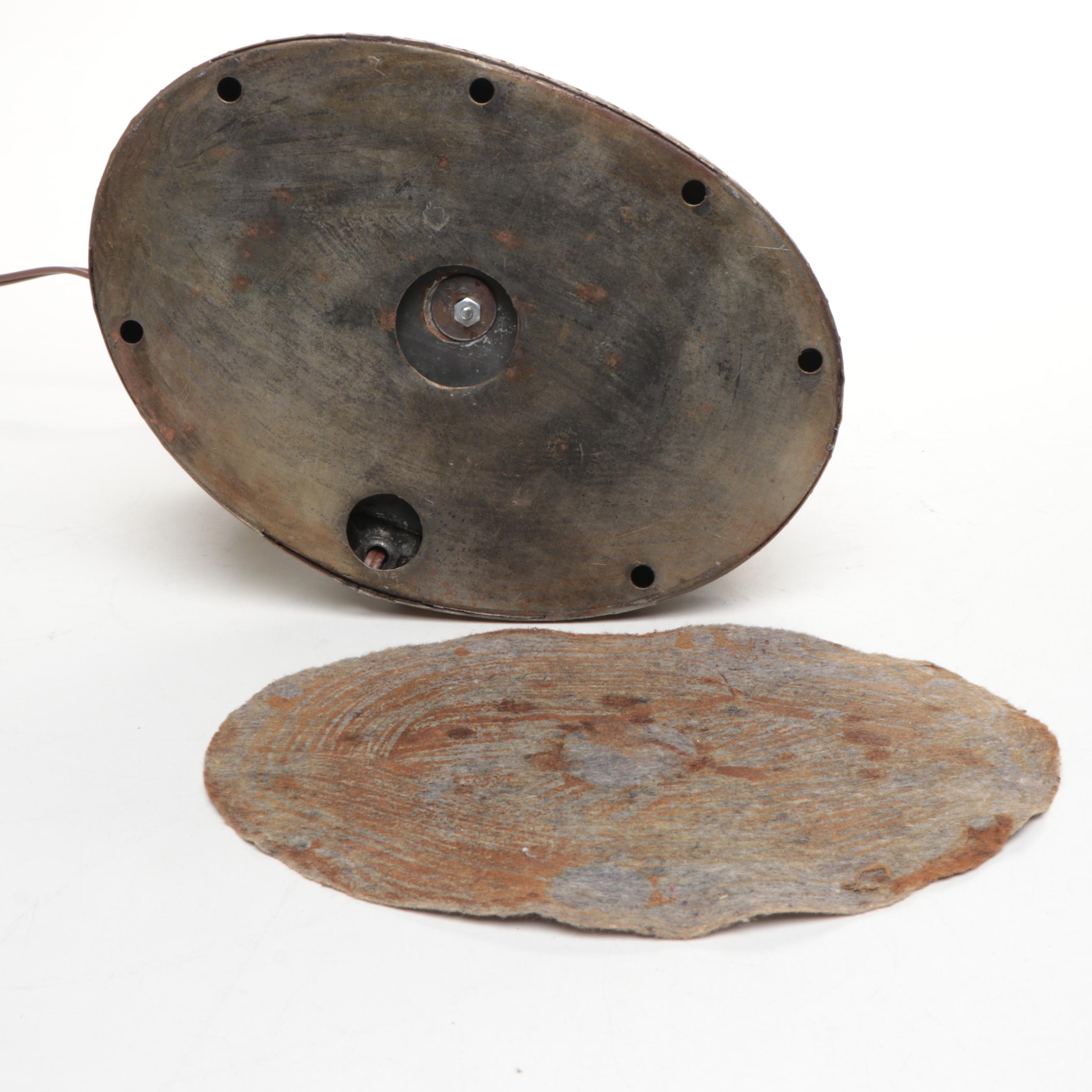 Porcelain Romantic Scene Dresden Style Table Lamp with Silk Shade