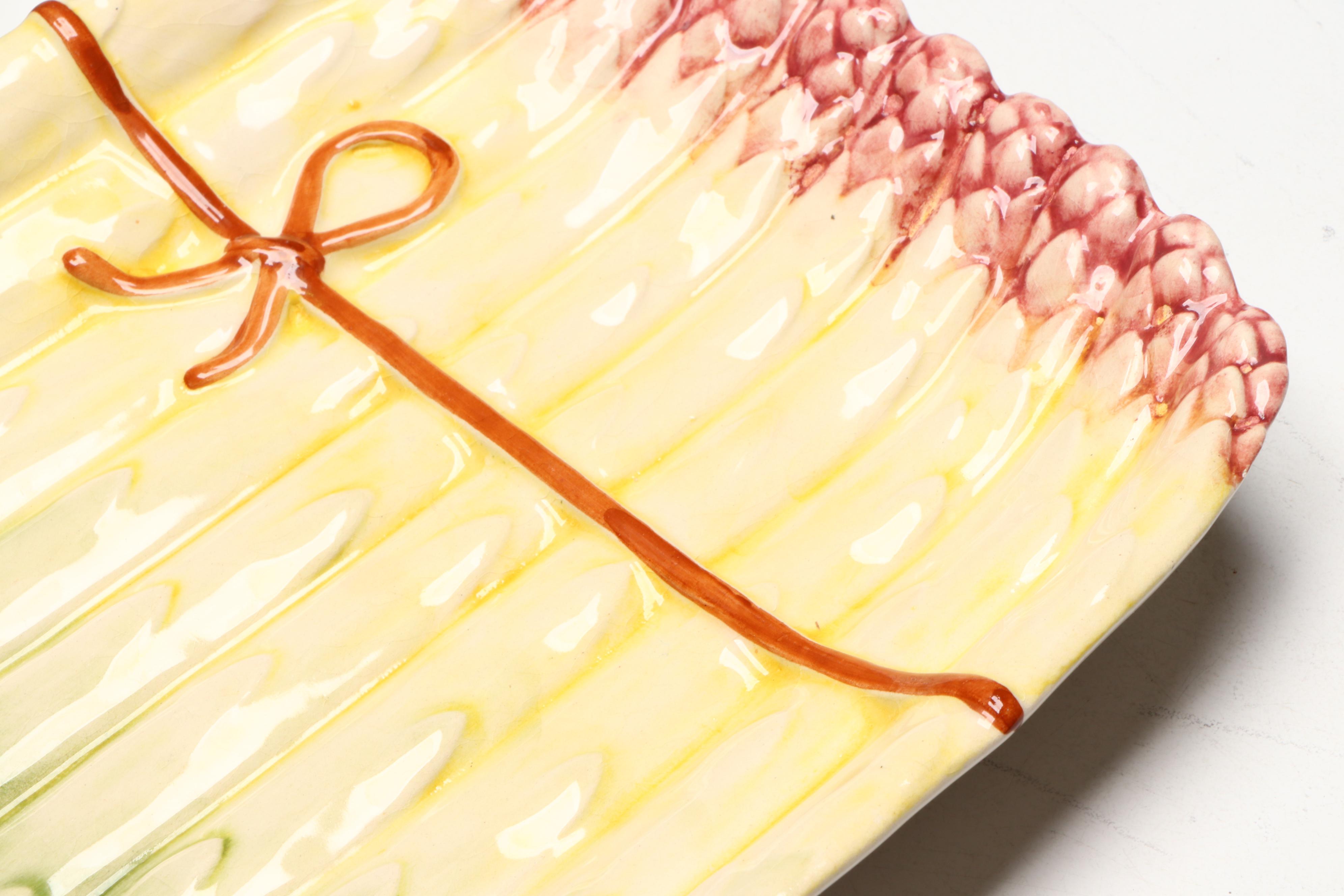 Fitz & Floyd "French Market" Relish Serving Platter and Other Majolica