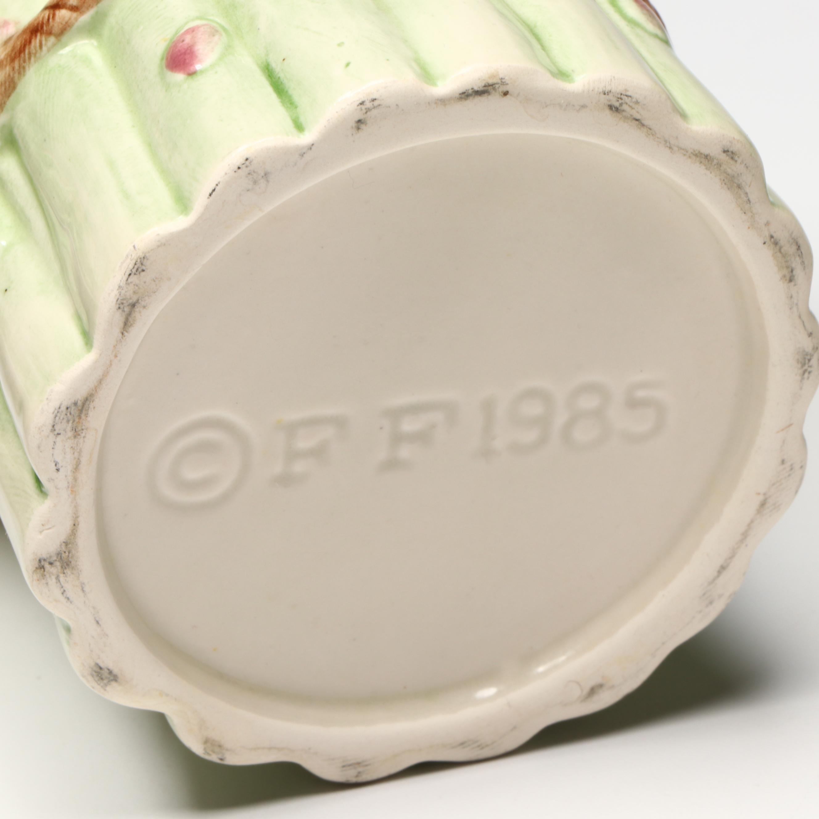 Fitz & Floyd "French Market" Relish Serving Platter and Other Majolica