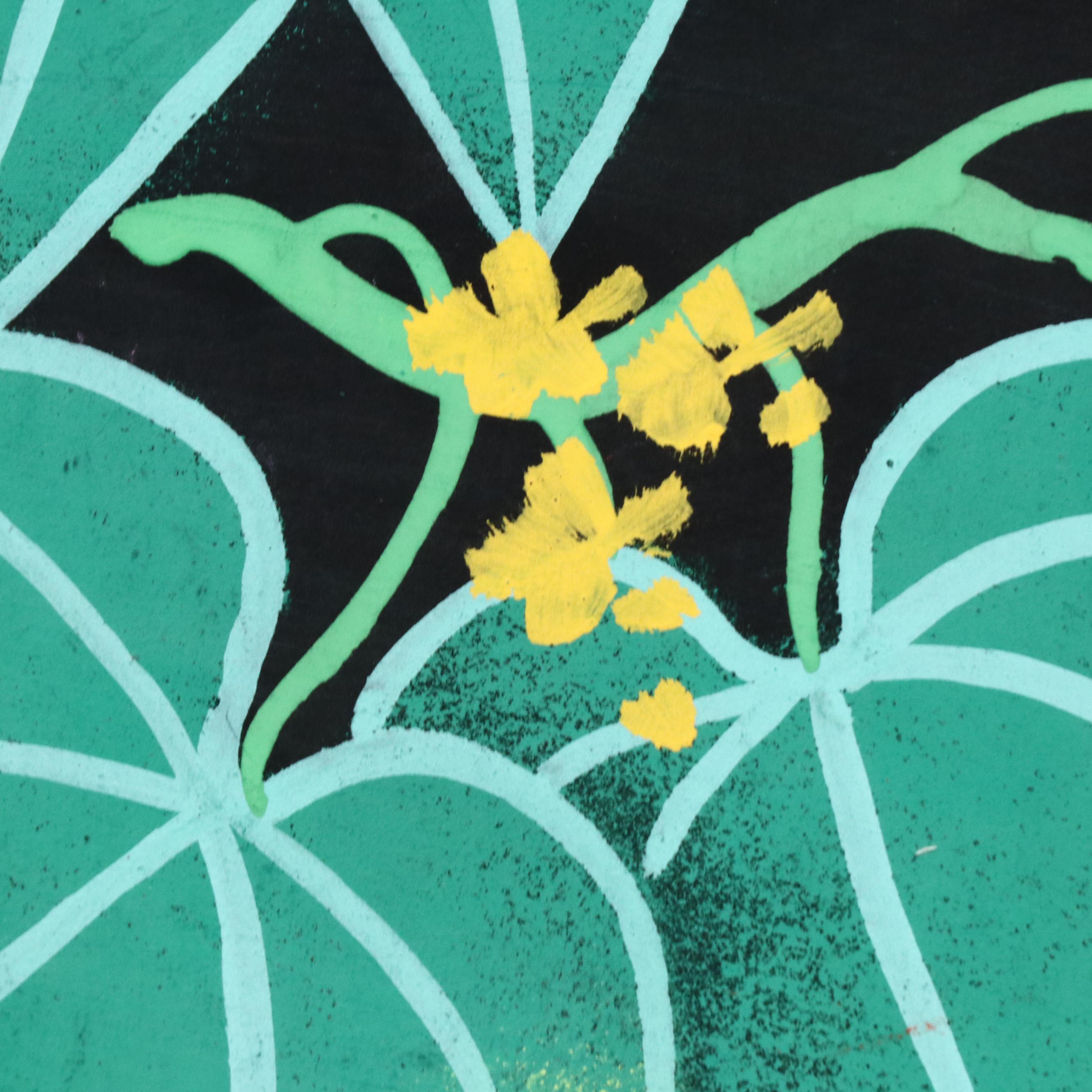 Pan Xiao Ling Attributed Chinese Folk Art Goauche Painting of Cats and Kittens