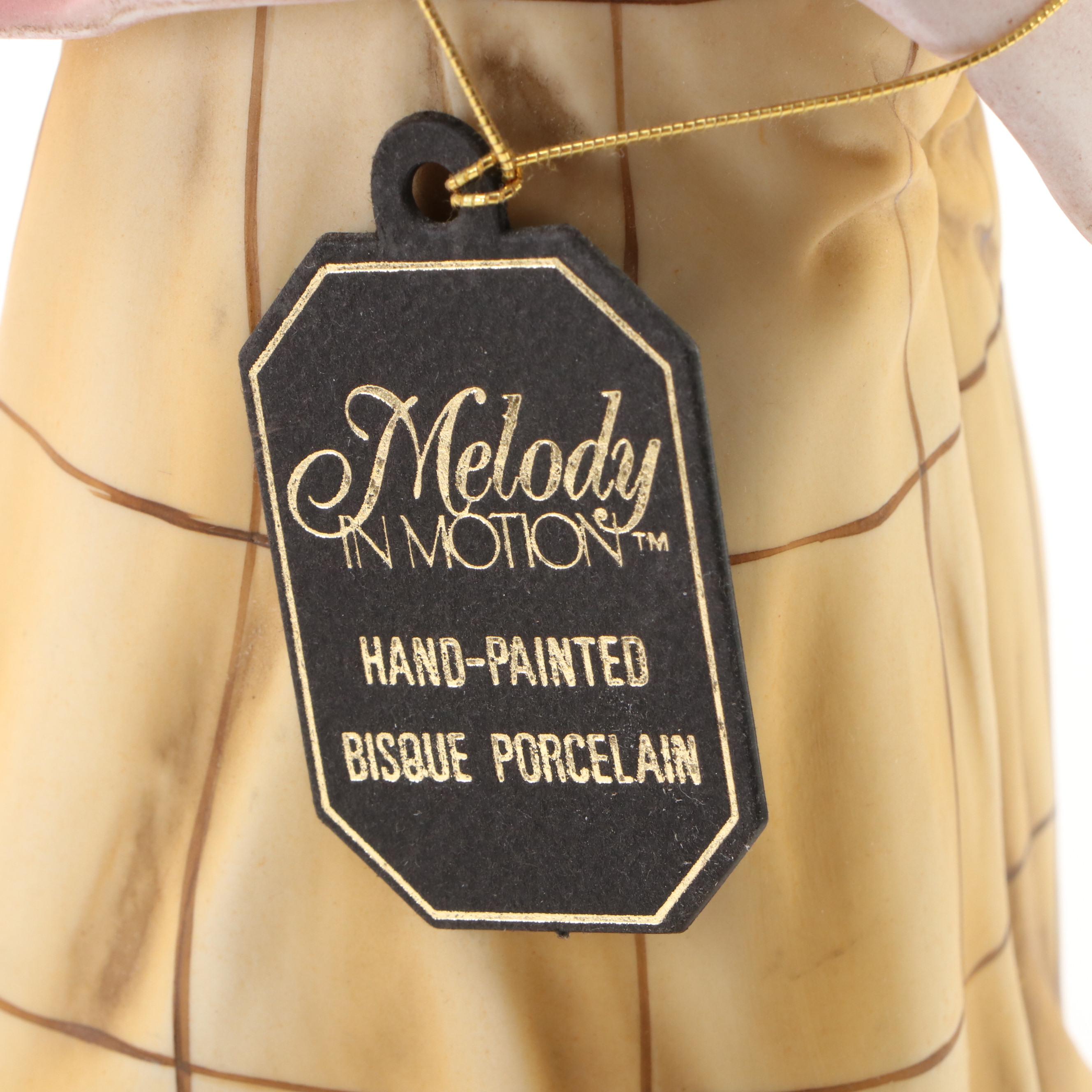 Waco Melody in Motion Bisque Porcelain Musical Clowns