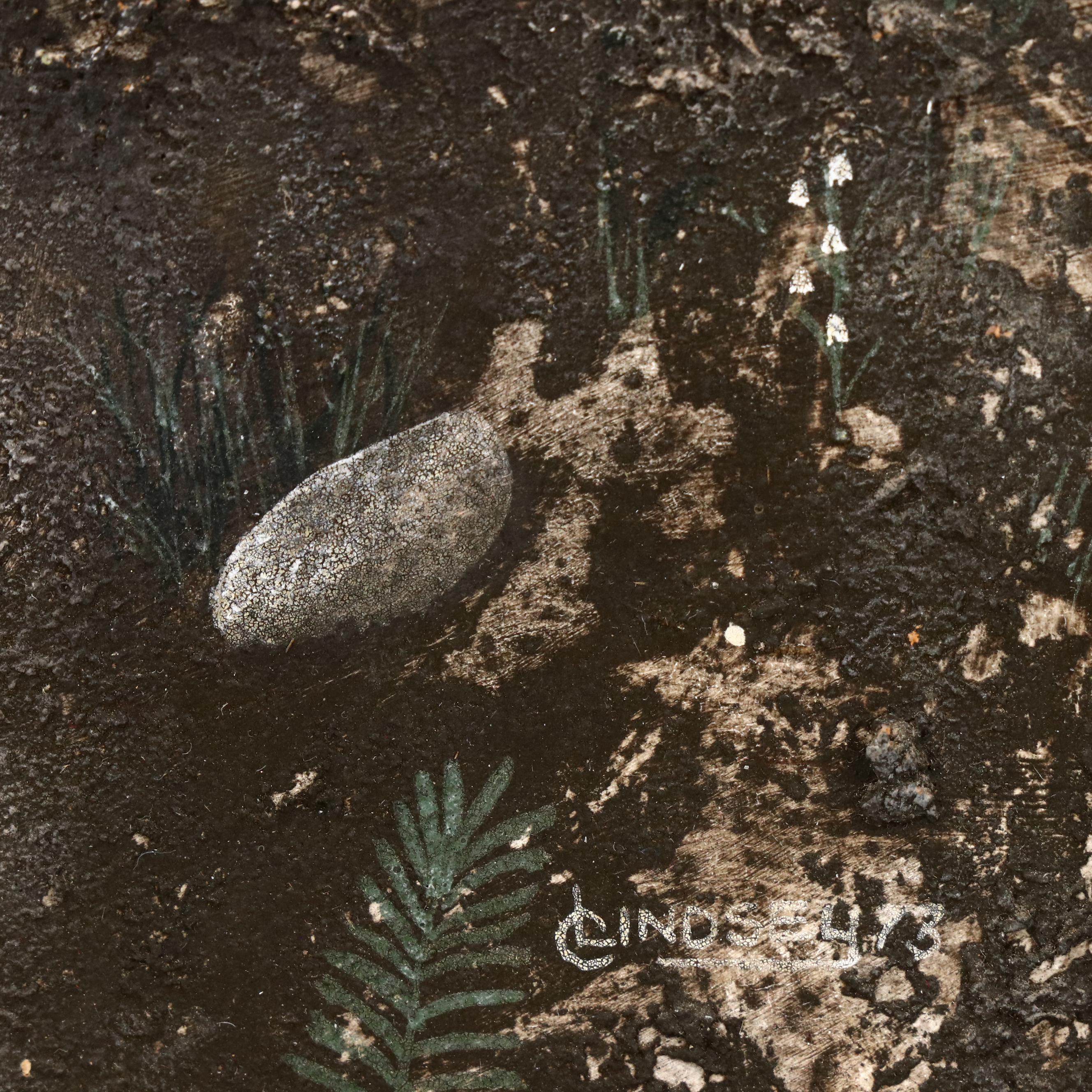 Cornelius A. Lindsey Acrylic Painting "In the Forest," 1973