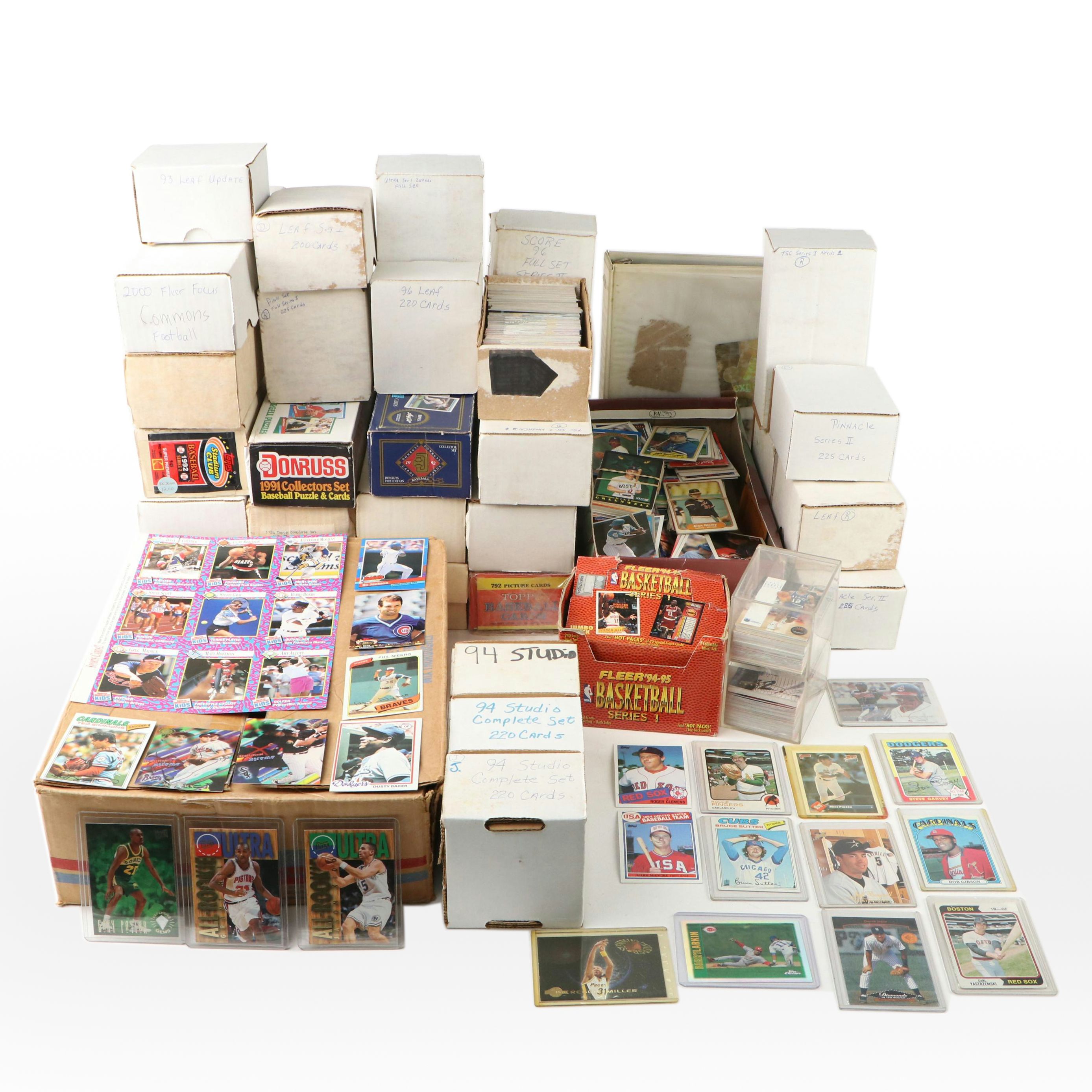 10,000+ Sports Card Lot Featuring Roger Clemens and Mike Piazza Rookie Cards