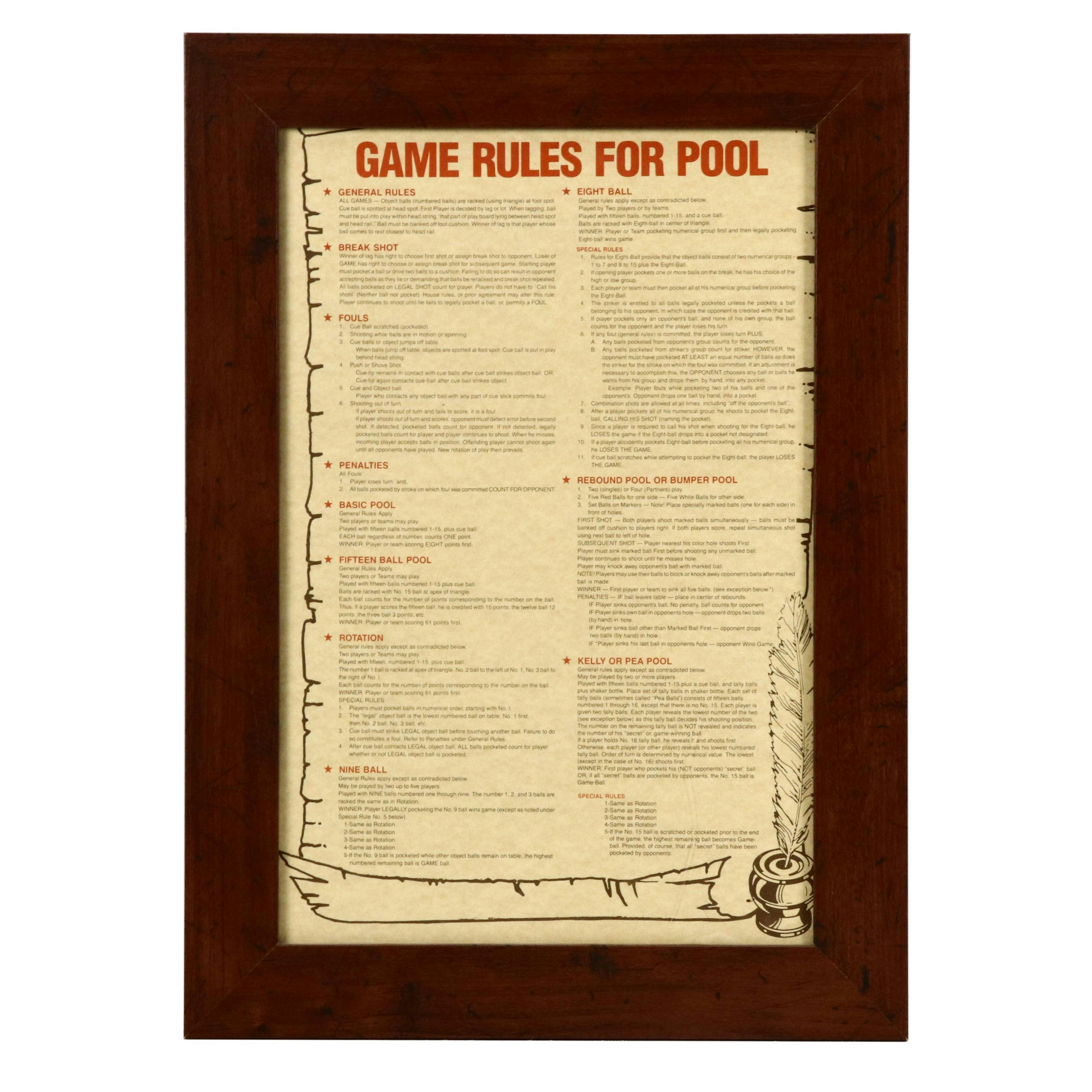 Brunswick "Madison" Slate-Top Billiards Table with Cues and Accessories