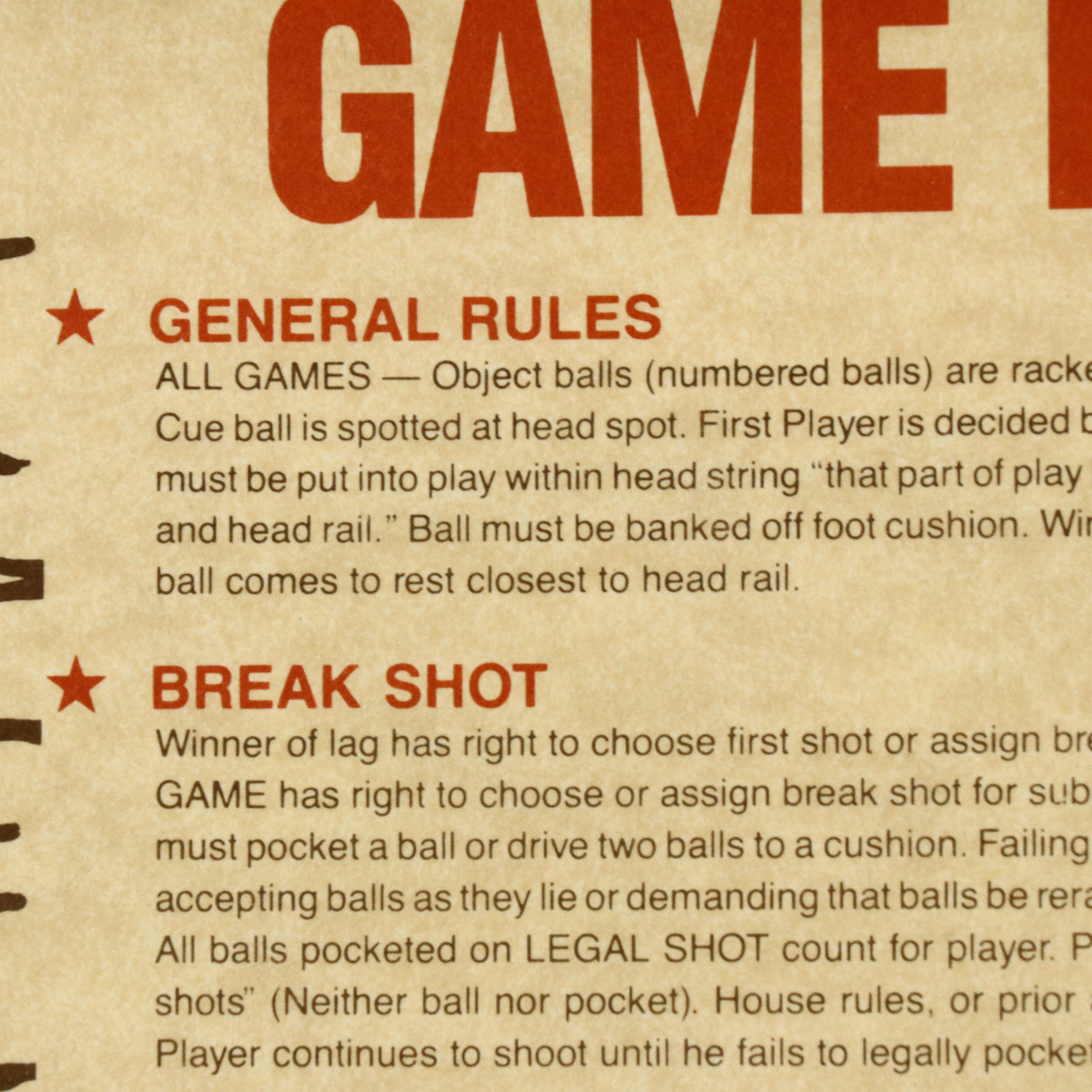 Brunswick "Madison" Slate-Top Billiards Table with Cues and Accessories