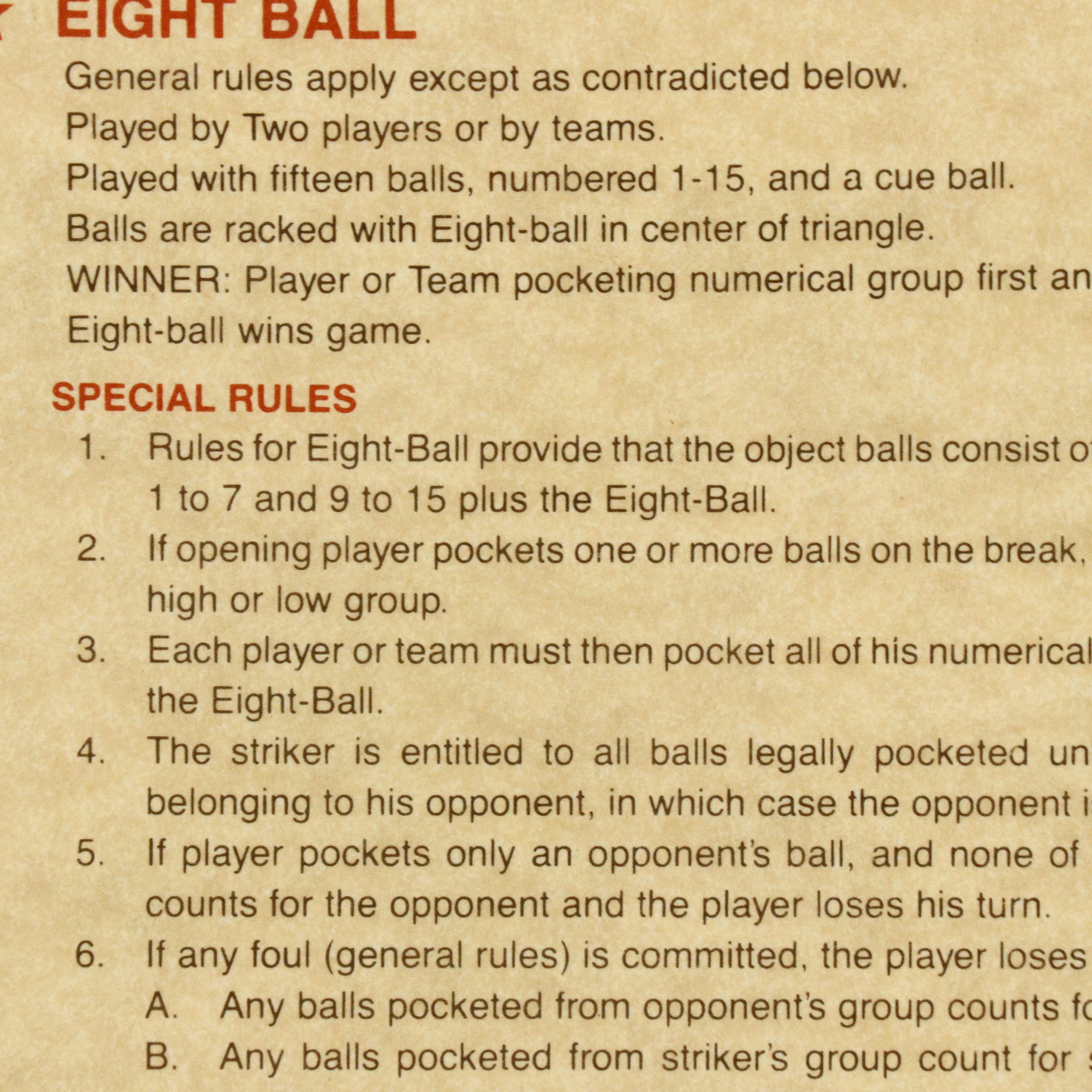 Brunswick "Madison" Slate-Top Billiards Table with Cues and Accessories