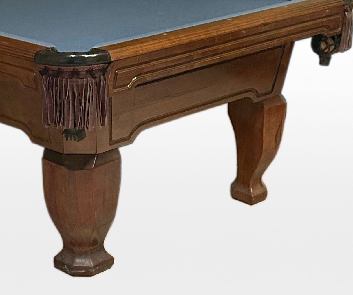 Brunswick "Madison" Slate-Top Billiards Table with Cues and Accessories