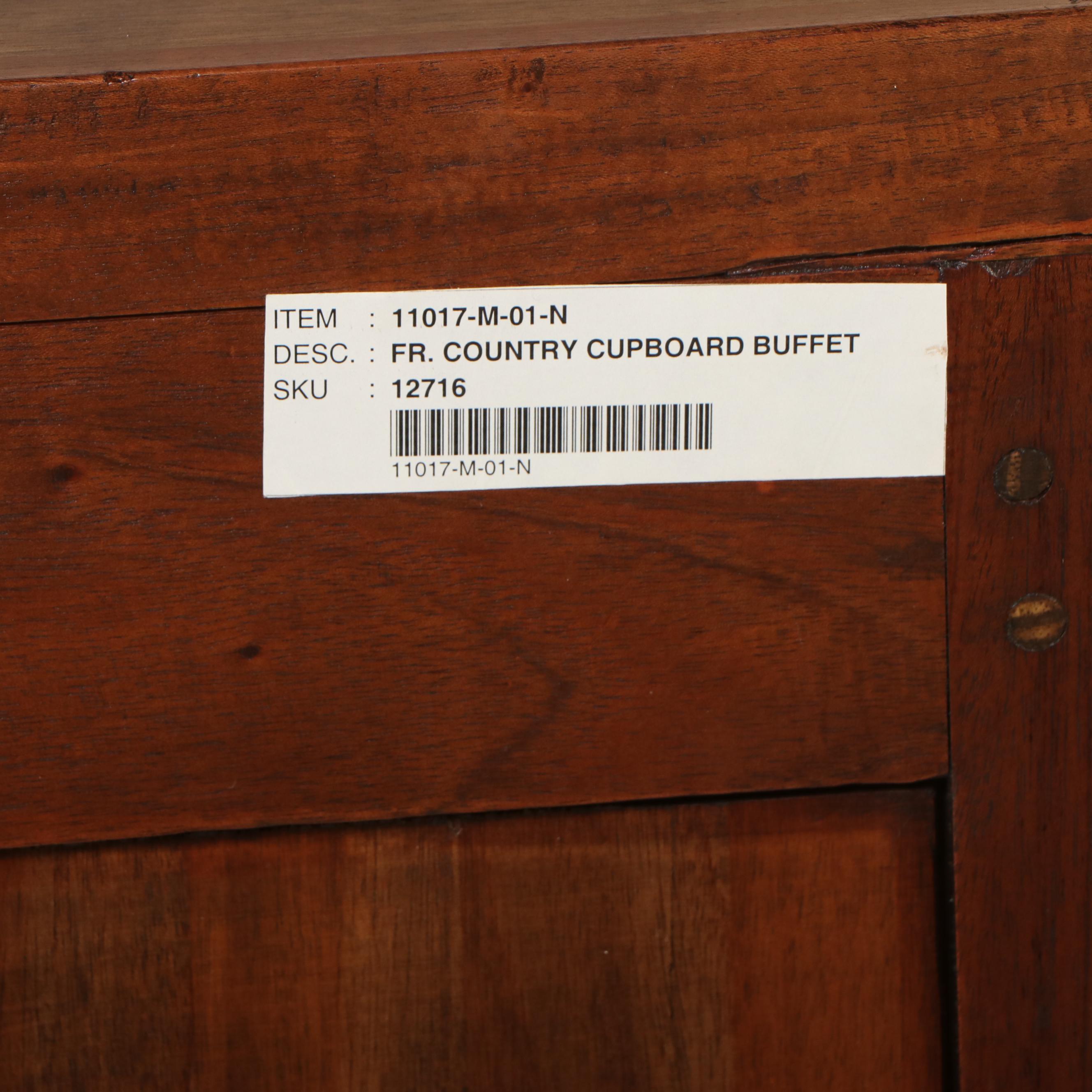 Marie Albert French Provincial Style Walnut China Cabinet