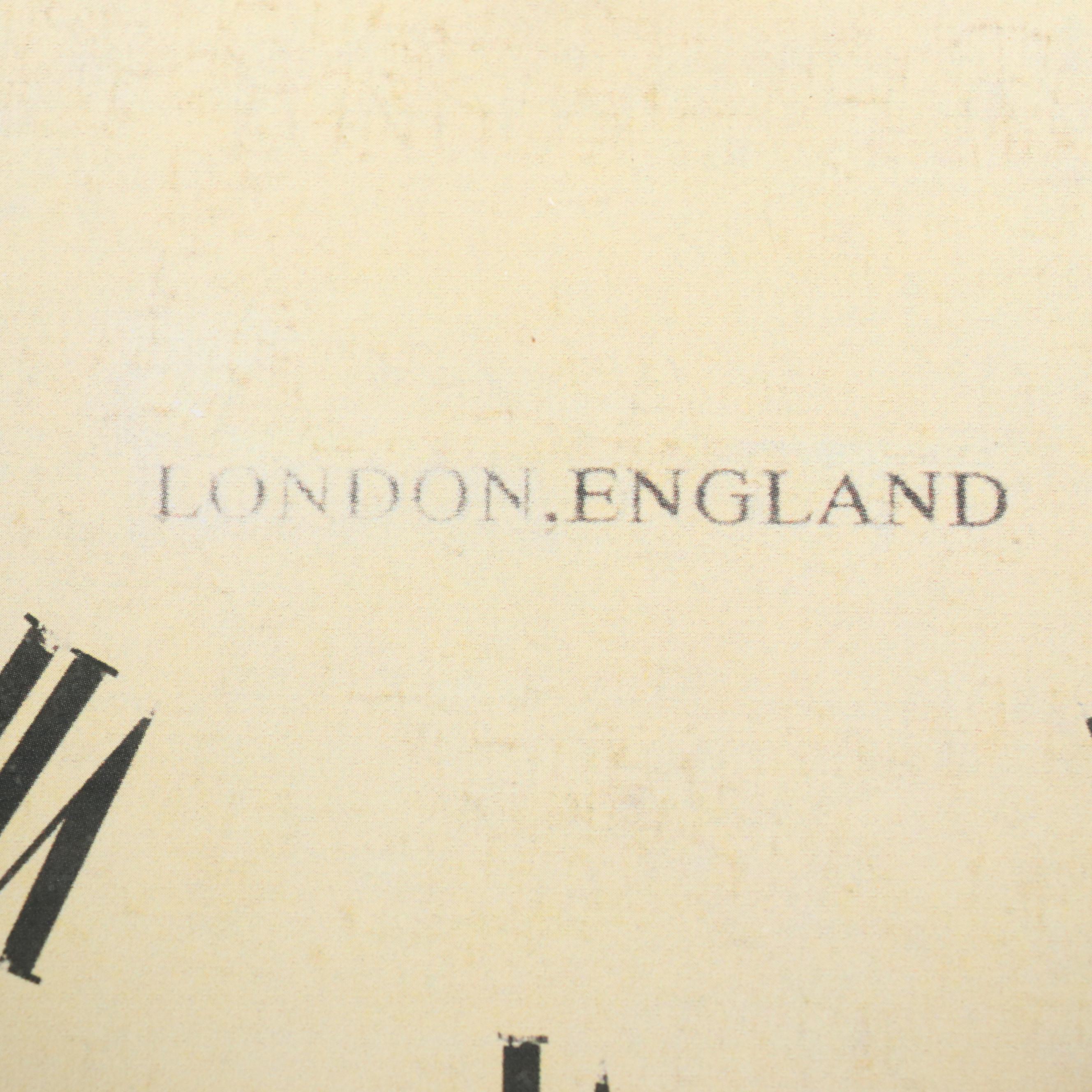 Rutherford Clock Co. Metal Wall Clock