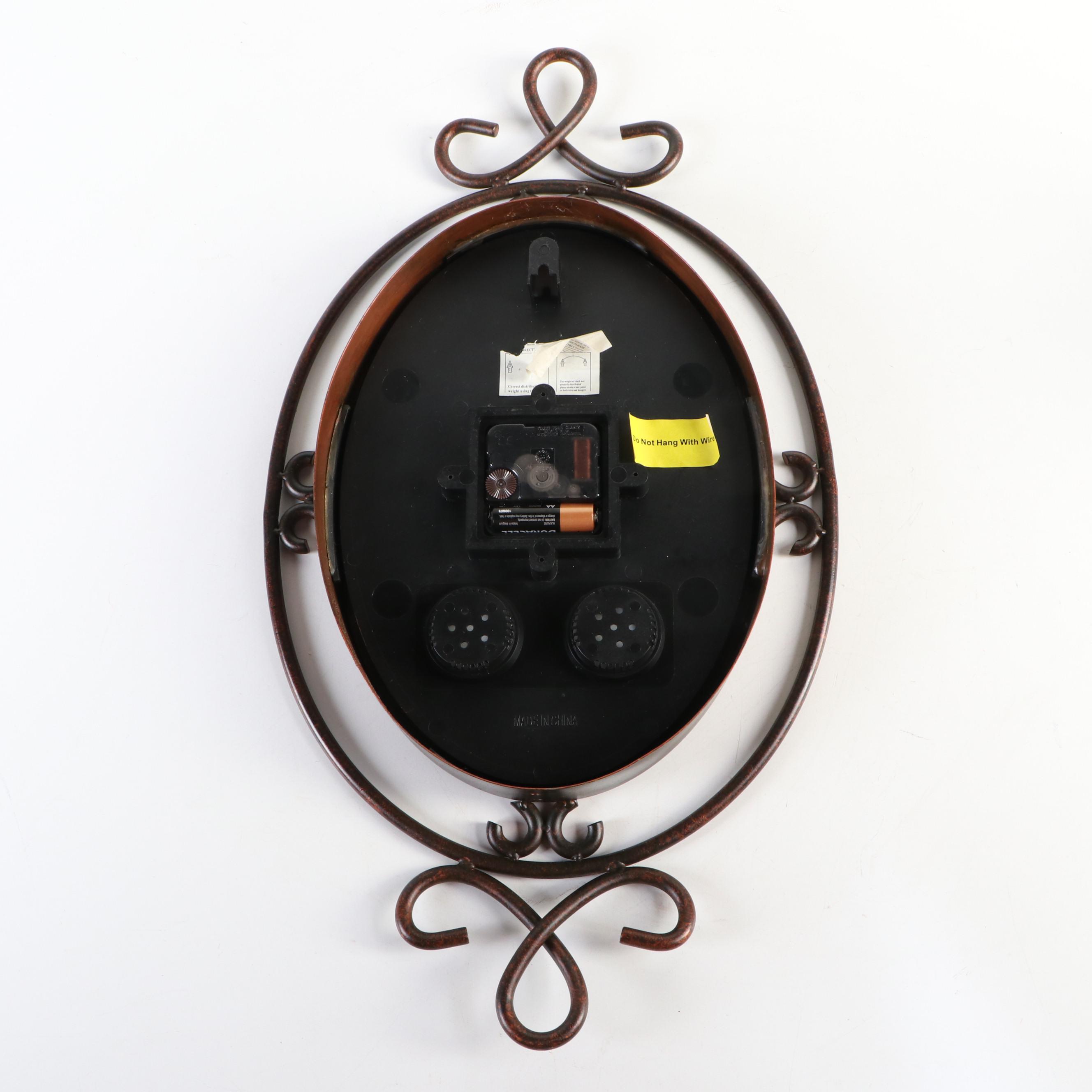 Rutherford Clock Co. Metal Wall Clock