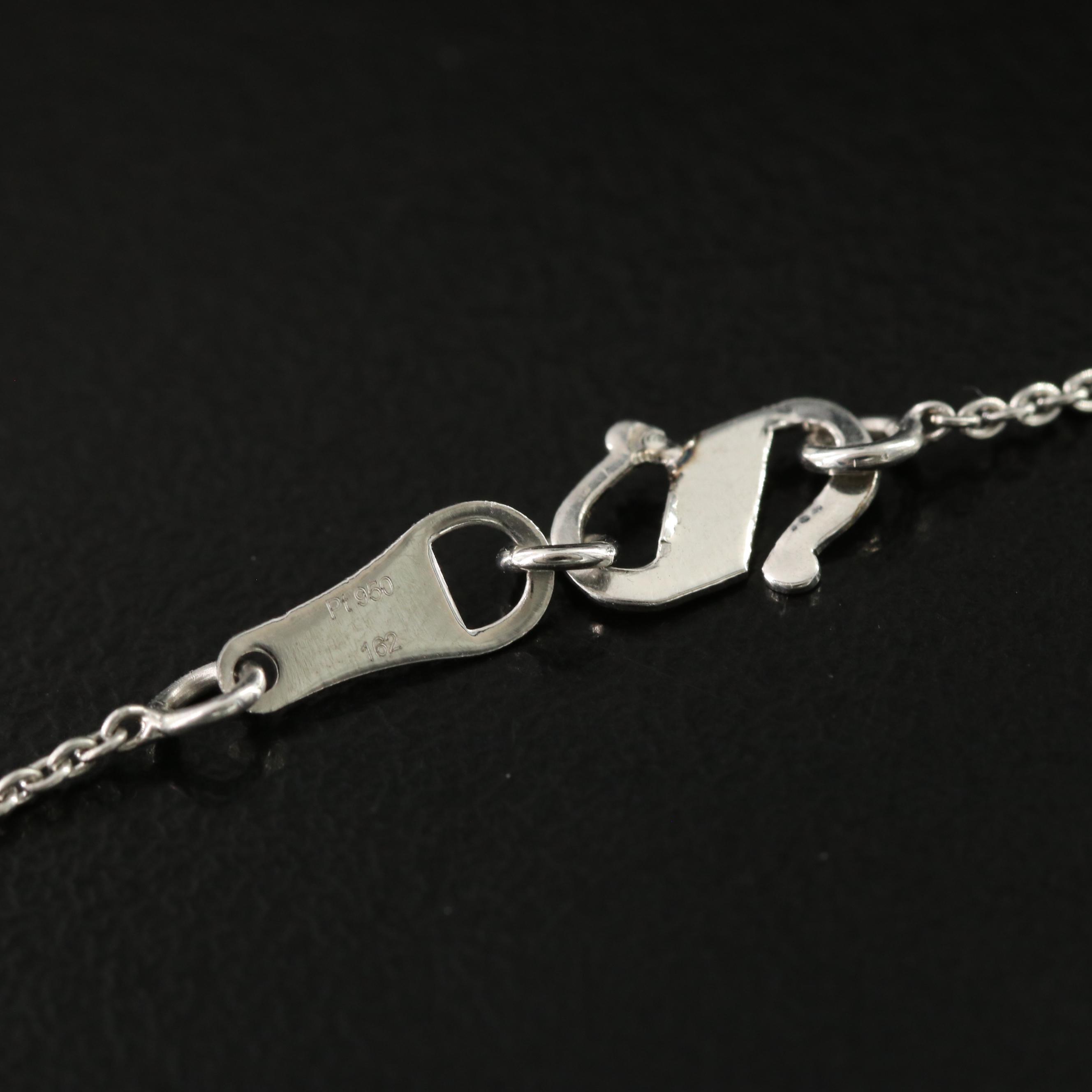 Platinum 3.03 CT Lab Grown Diamond Solitaire Necklace with IGI Report