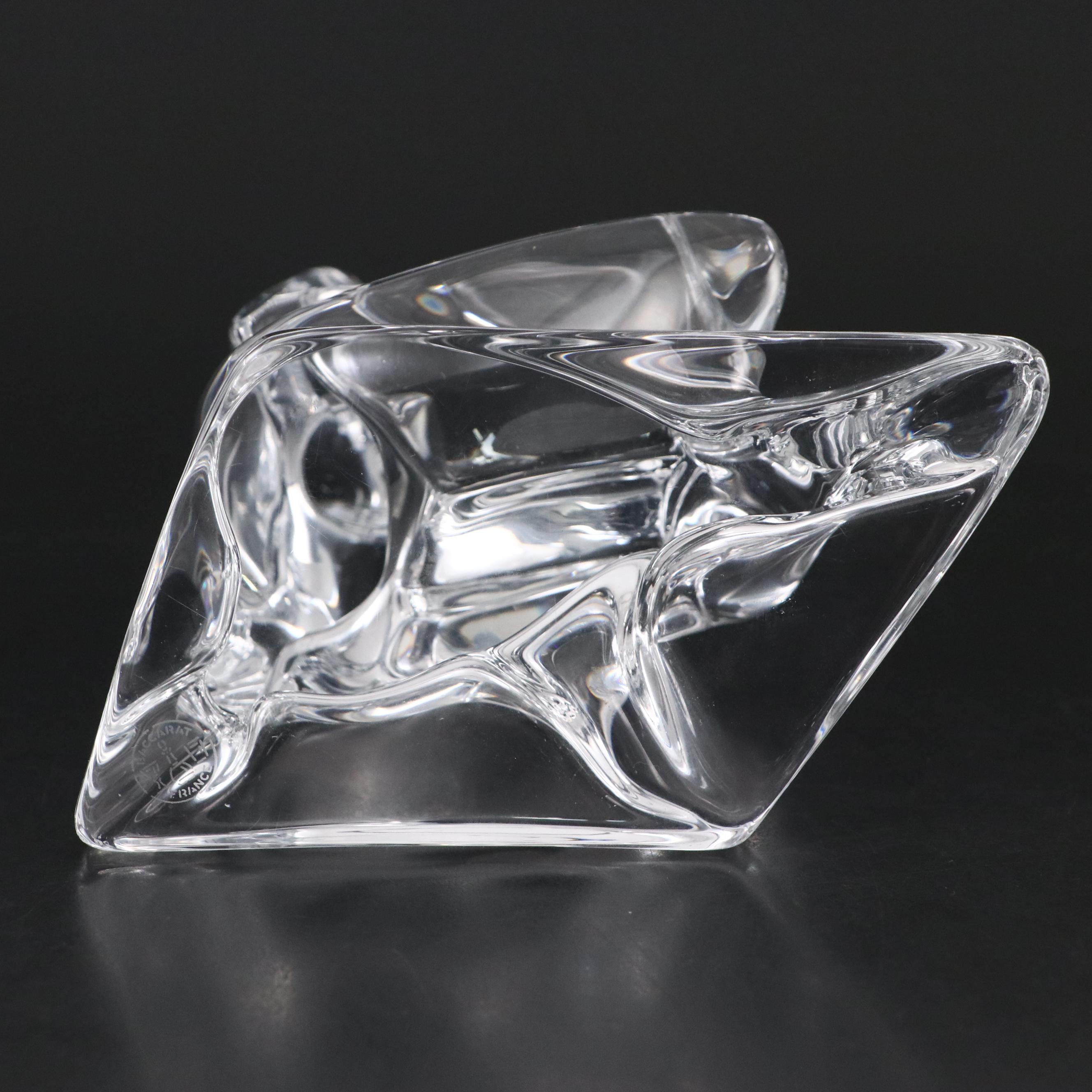 Robert Rigot for Baccarat Crystal "Girl with Books" Figurine