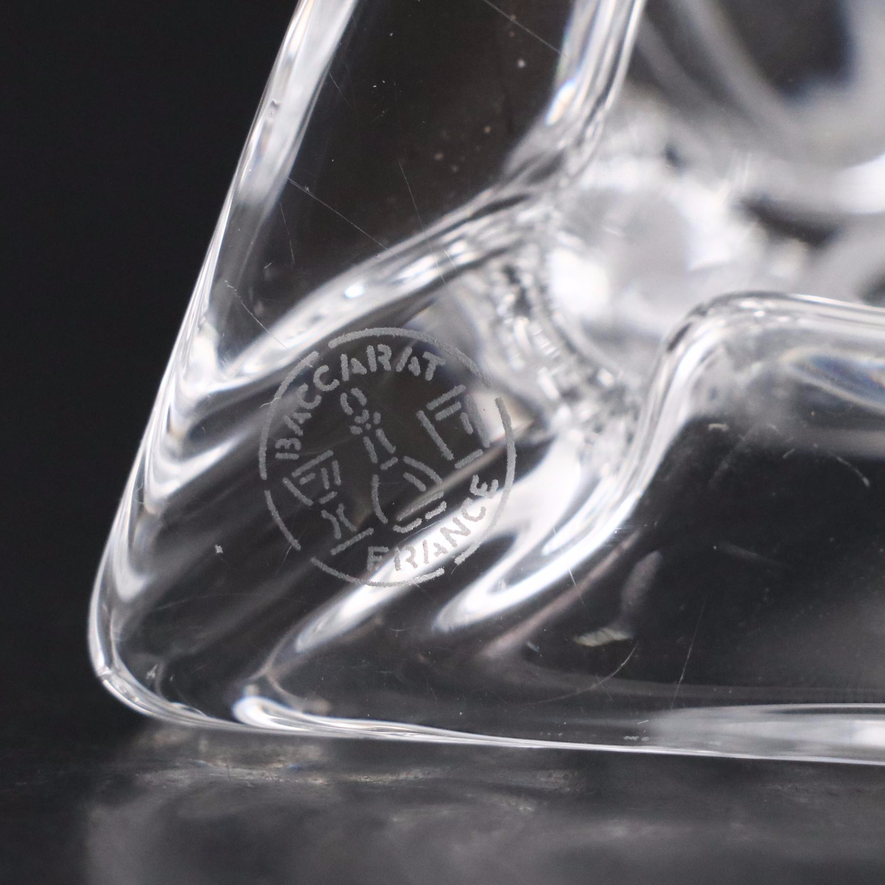 Robert Rigot for Baccarat Crystal "Girl with Books" Figurine