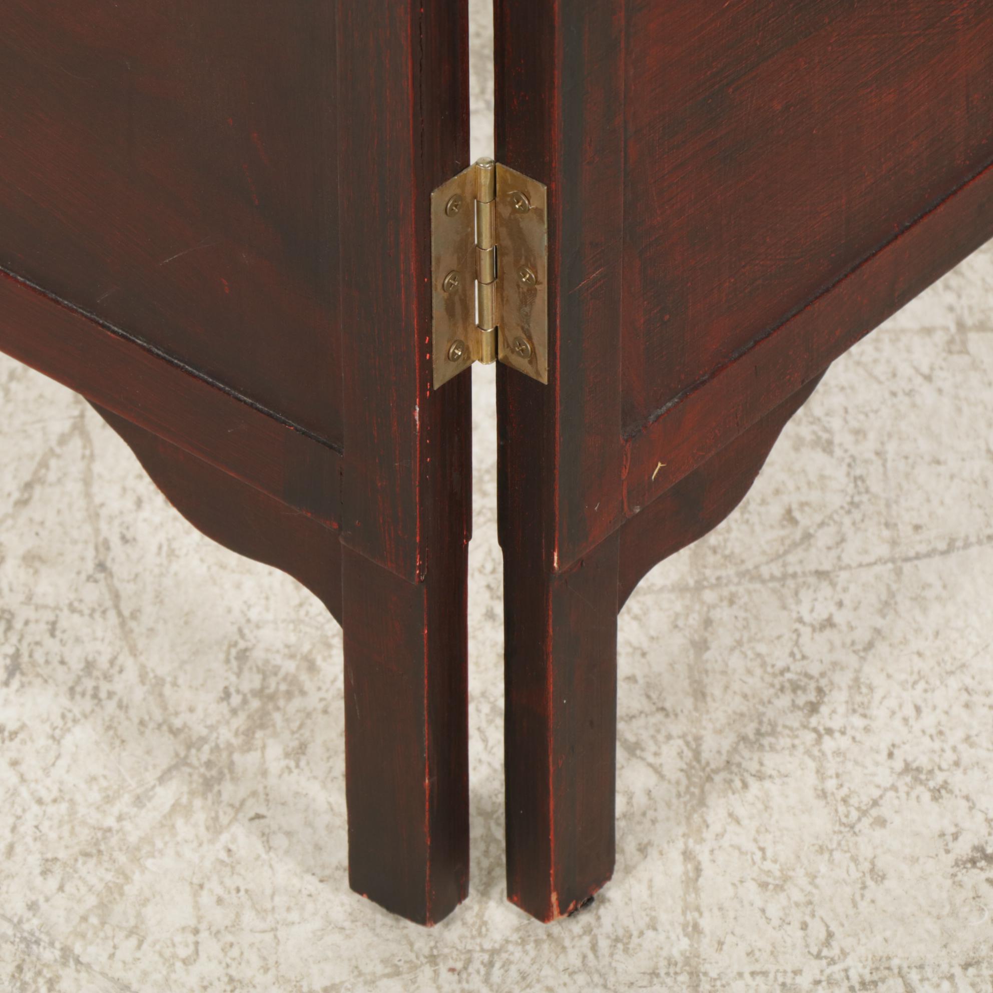 Chinese Style Four  Panel Room Screen, Late 20th to 21st Century