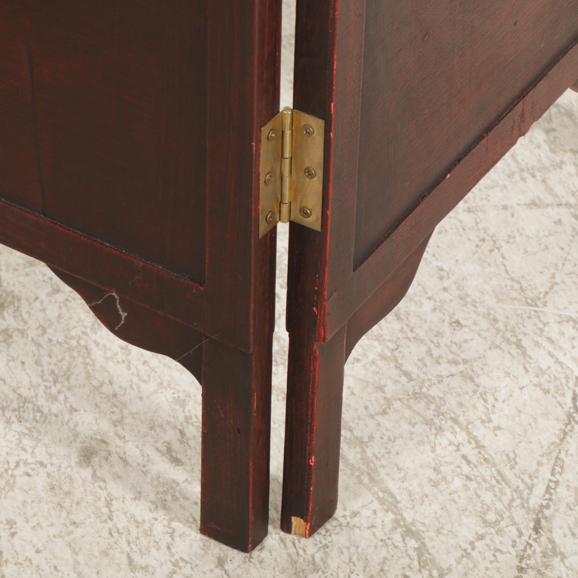 Chinese Style Four  Panel Room Screen, Late 20th to 21st Century