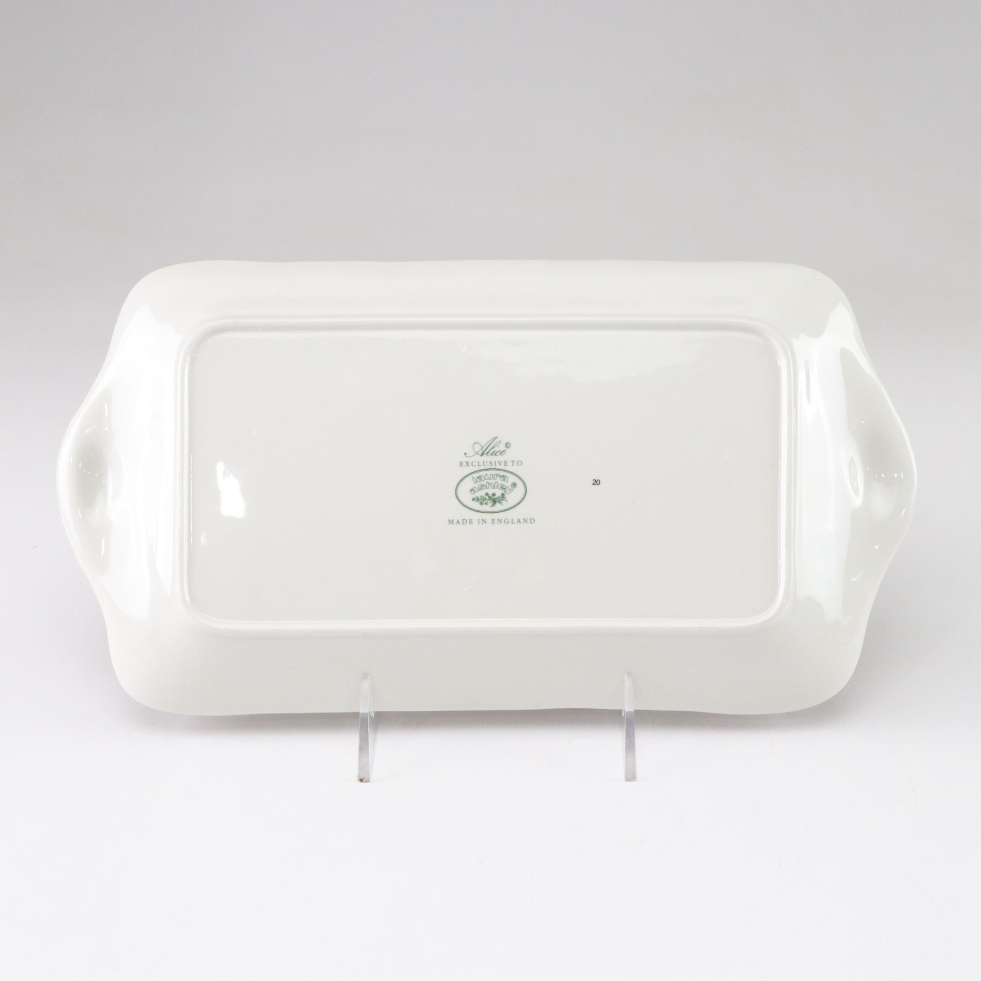 Laura Ashley "Alice" Sandwich Tray & Other Porcelain Dinnerware