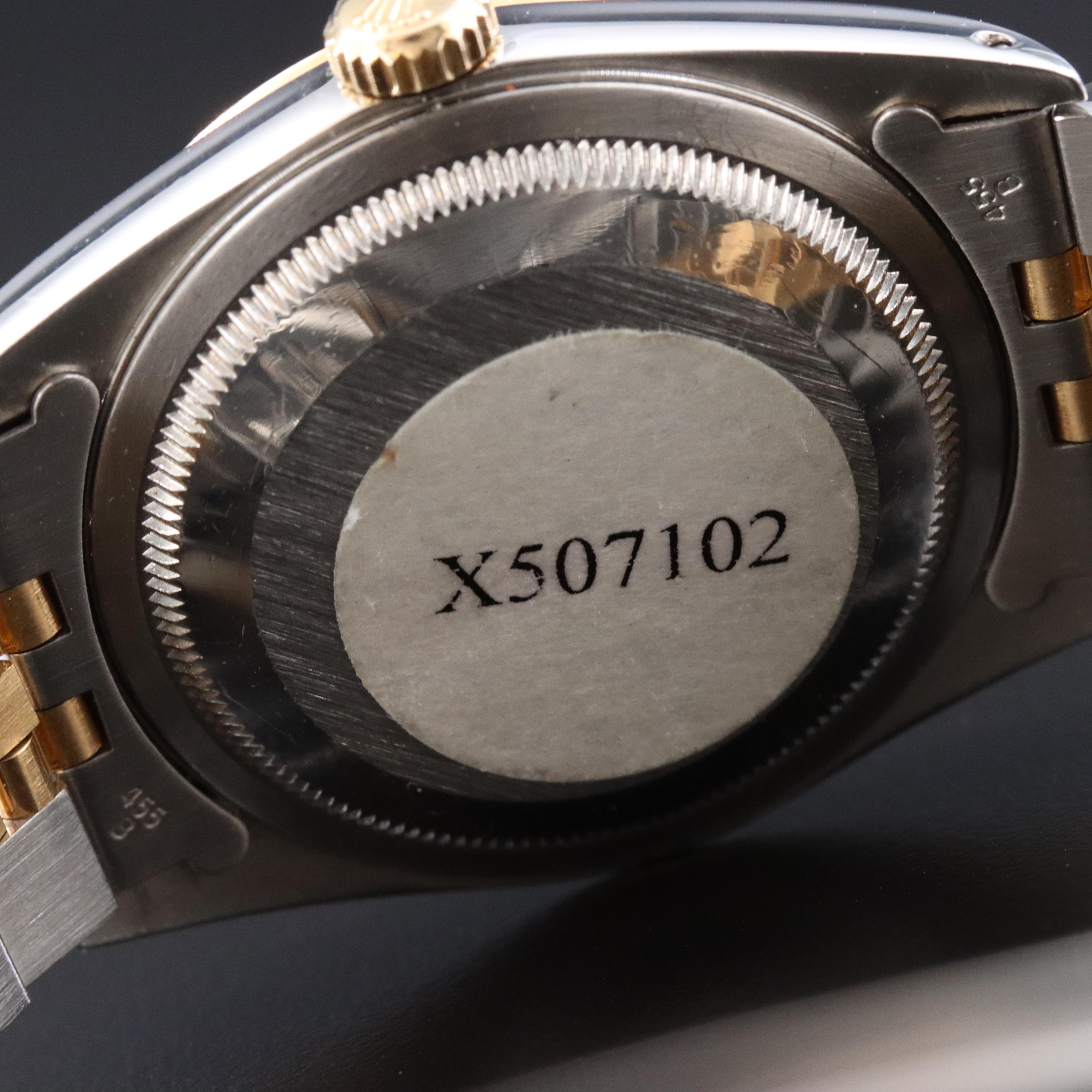 Rolex Datejust 16233 Custom Diamond 36mm Two-Tone 18K & Steel Automatic Watch