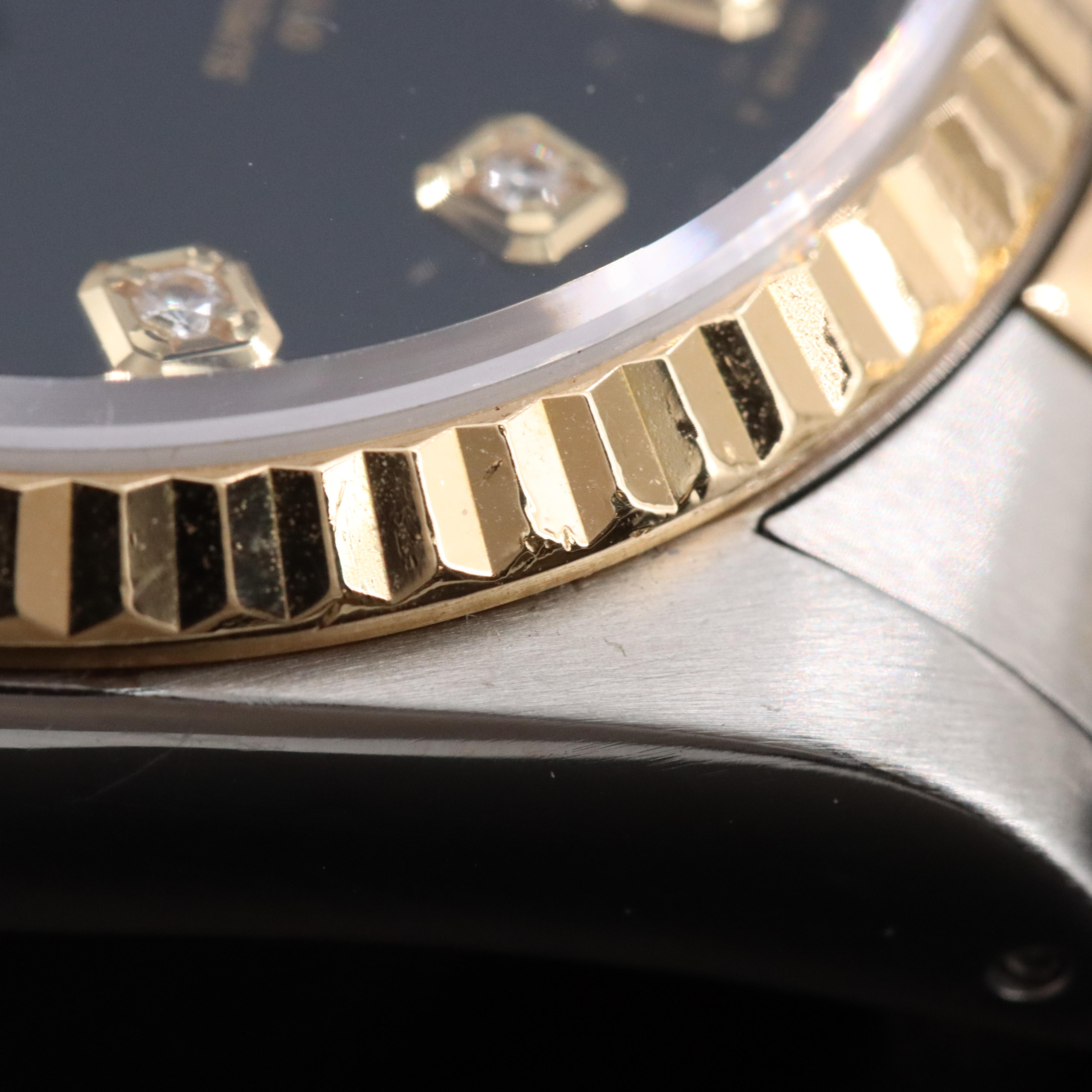 Rolex Datejust 16233 Custom Diamond 36mm Two-Tone 18K & Steel Automatic Watch