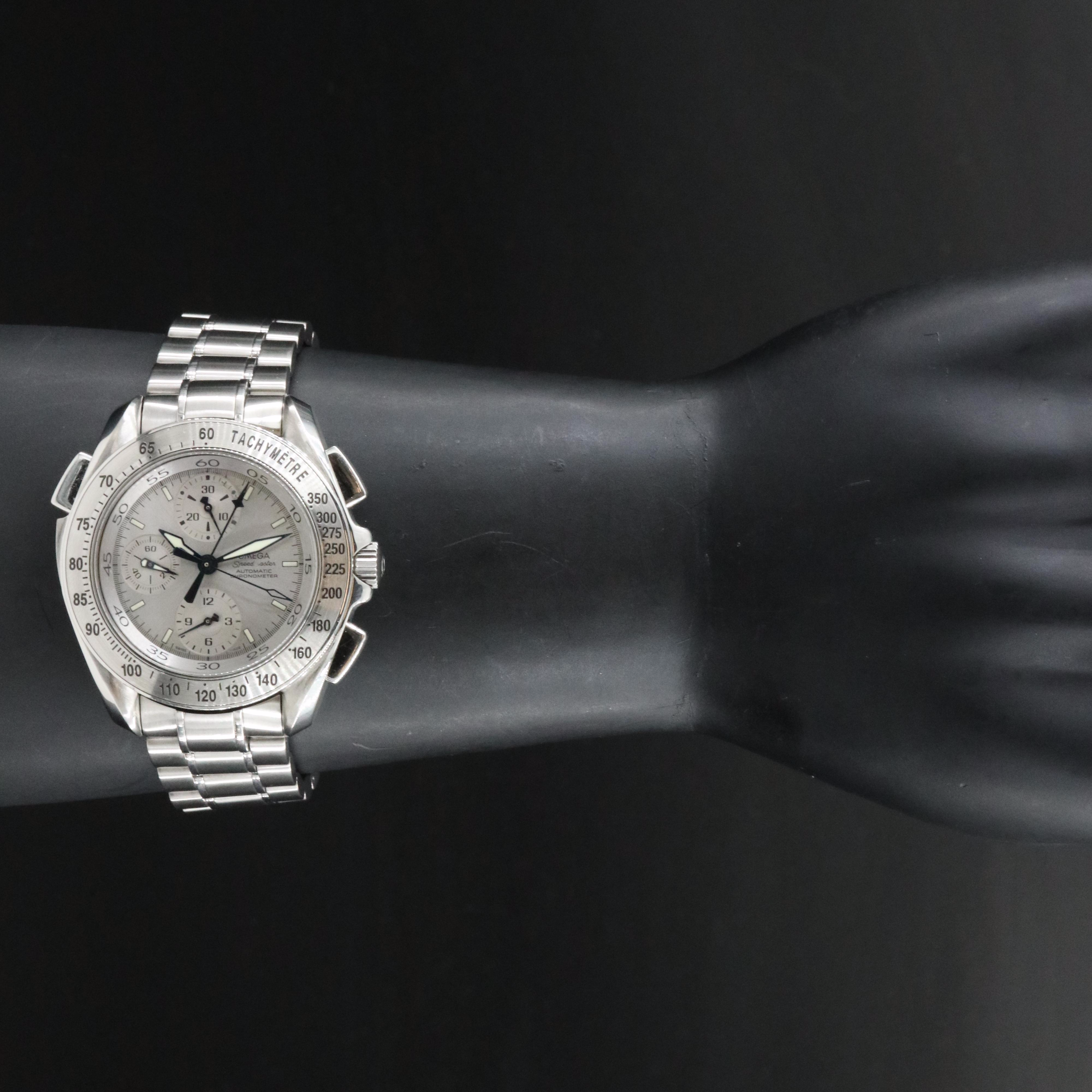 Omega Speedmaster Split-Seconds Chronograph Silver 42mm Automatic Watch 3540.30