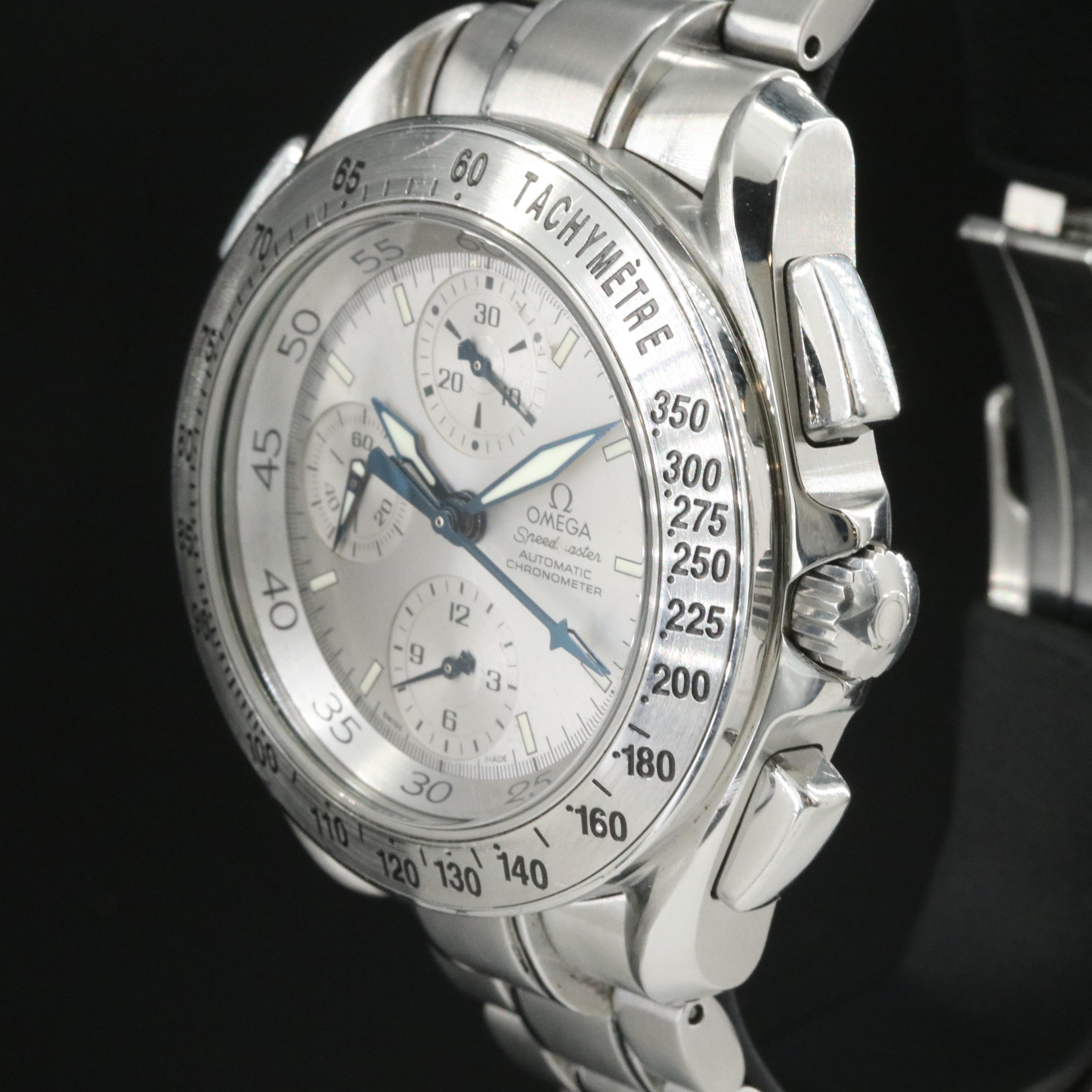 Omega Speedmaster Split-Seconds Chronograph Silver 42mm Automatic Watch 3540.30