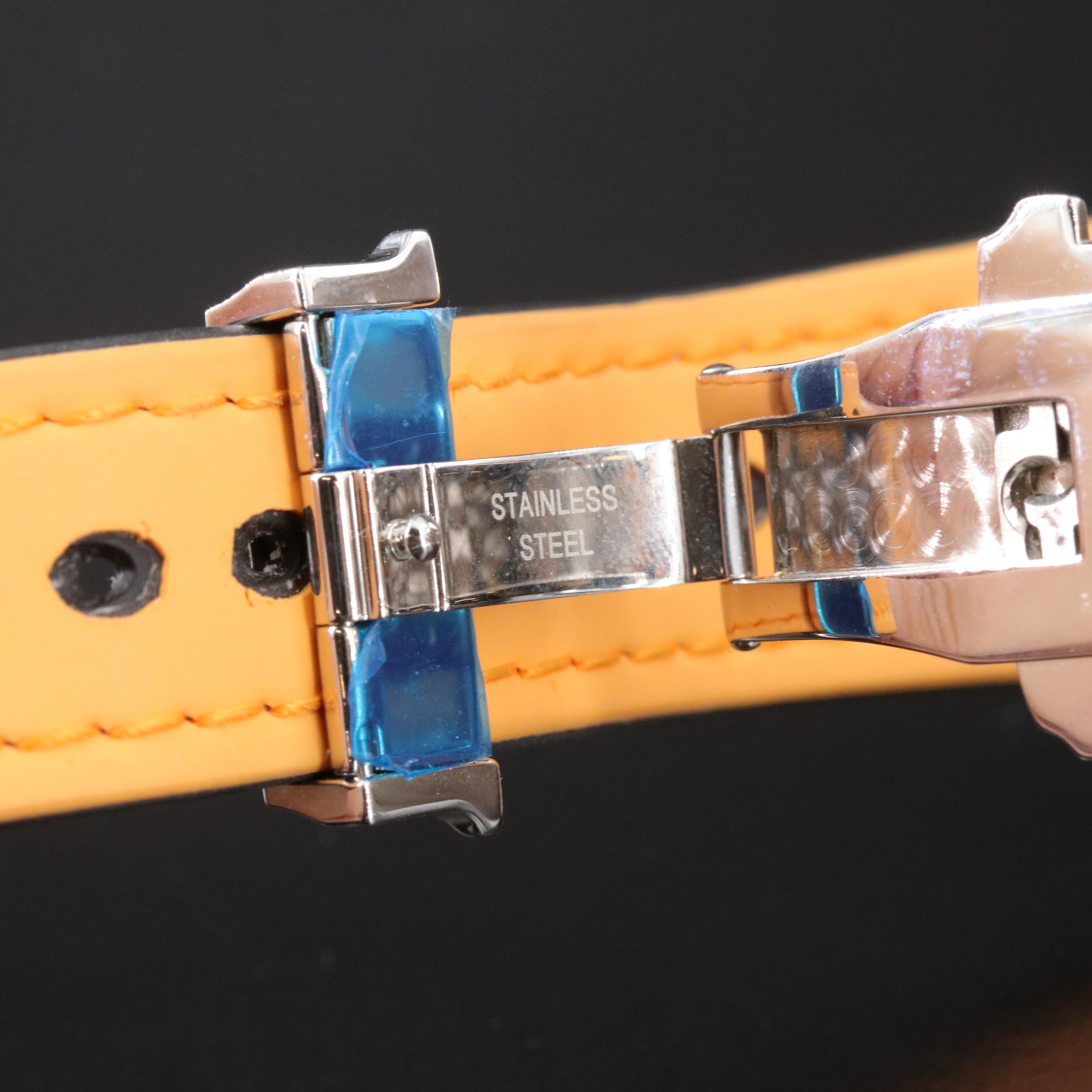 Cuervo Y Sobrinos Robusto Buceador Day-Date 43mm Steel Automatic Watch 2806