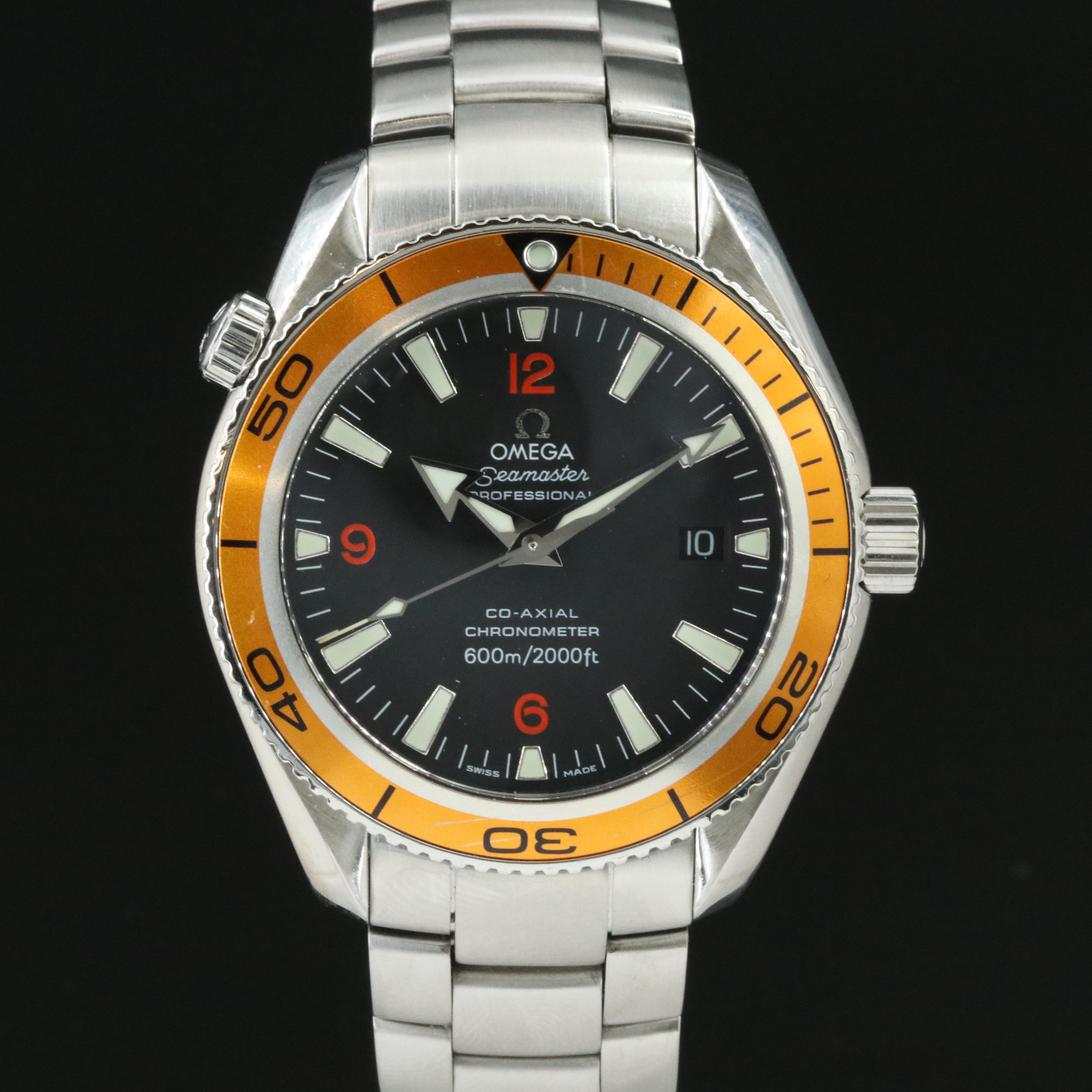 Omega Seamaster Planet Ocean Orange/Black 42mm Steel Automatic Watch 2209.50.00