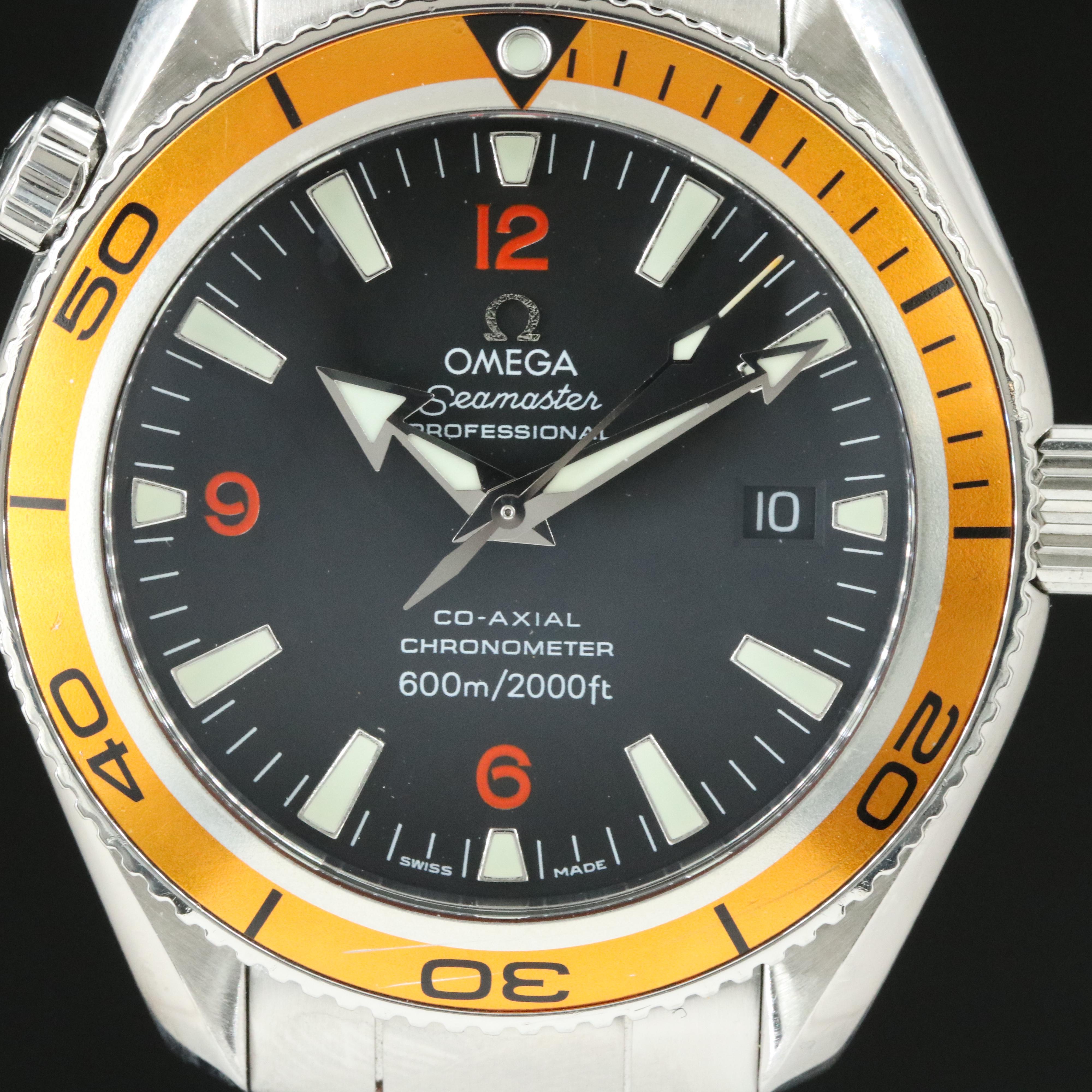Omega Seamaster Planet Ocean Orange/Black 42mm Steel Automatic Watch 2209.50.00