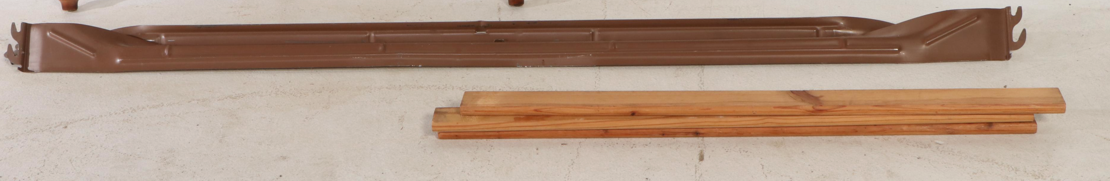 Pair of Colonial Style Maple Twin Bed Frames, Mid to Late 20th Century