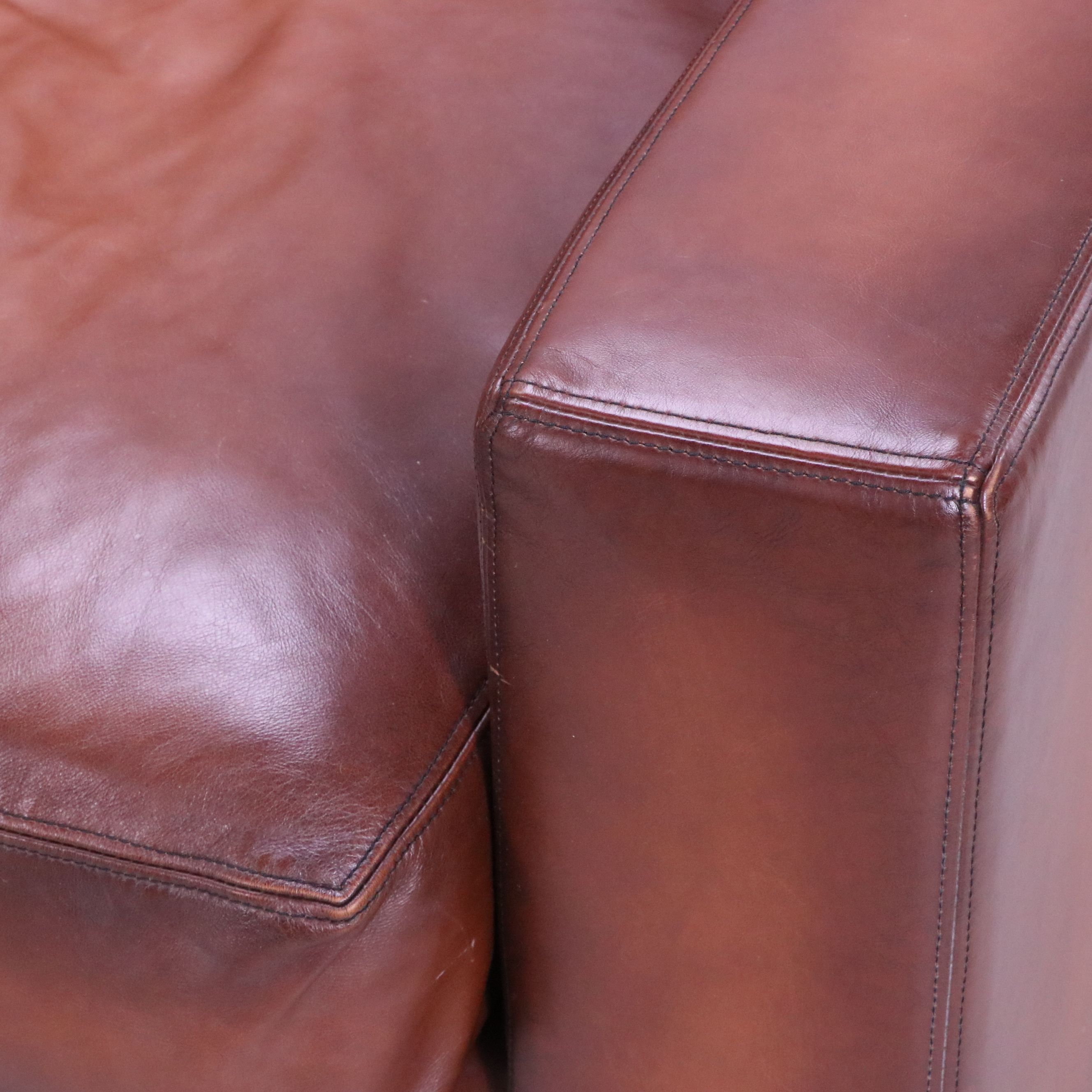 Pottery Barn "Turner" Leather Upholstered Sofa, 2012