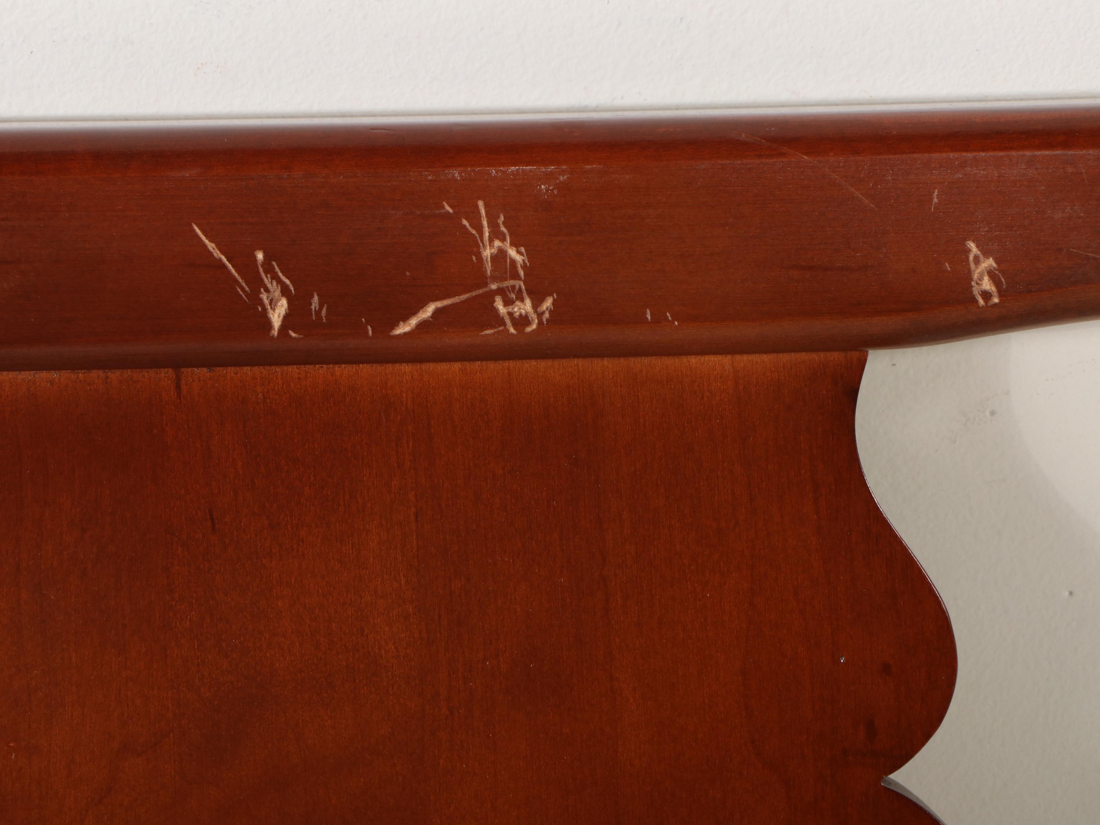 Pair of Colonial Style Maple Twin Bed Frames, Mid to Late 20th Century