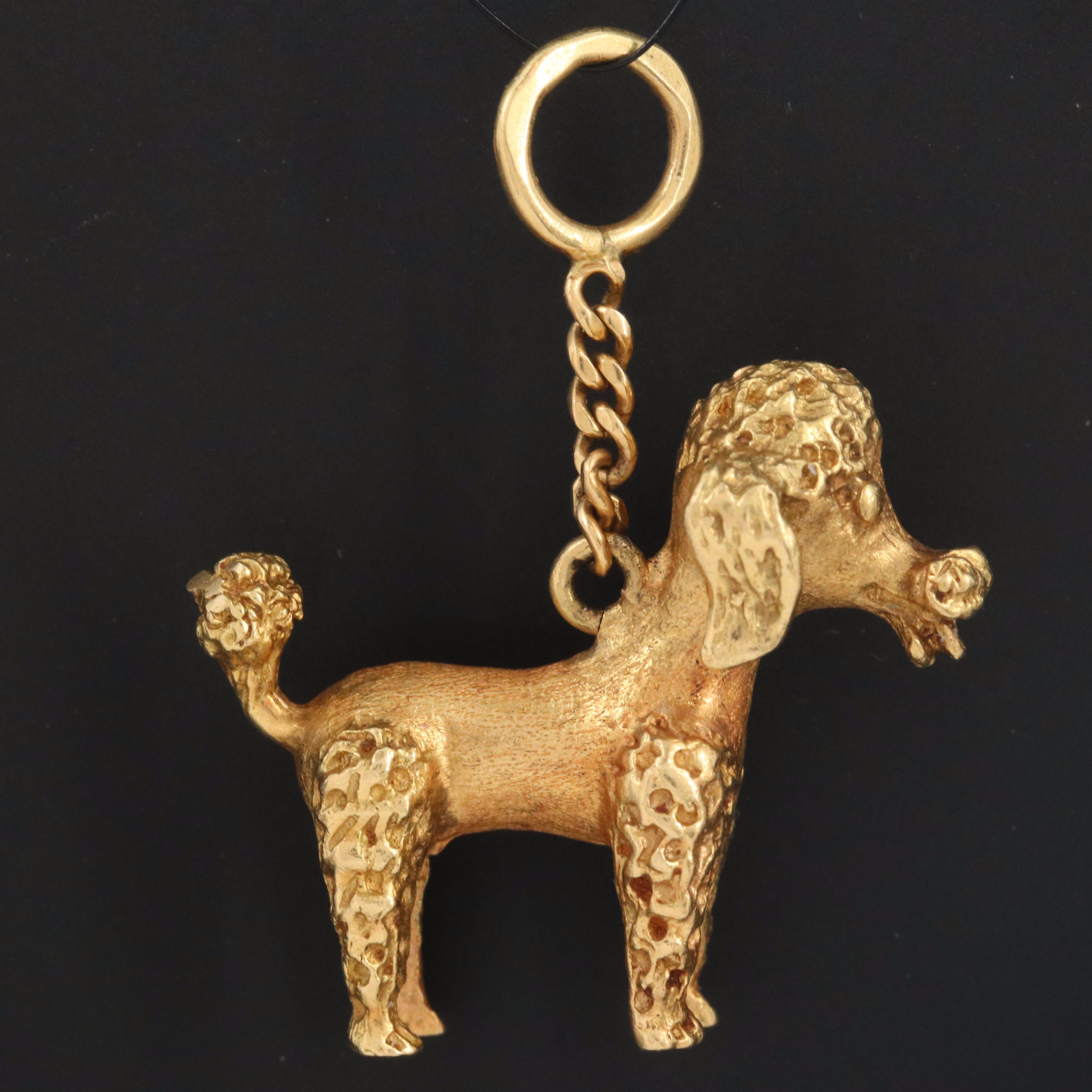 Vintage Italian 18K Poodle Charm