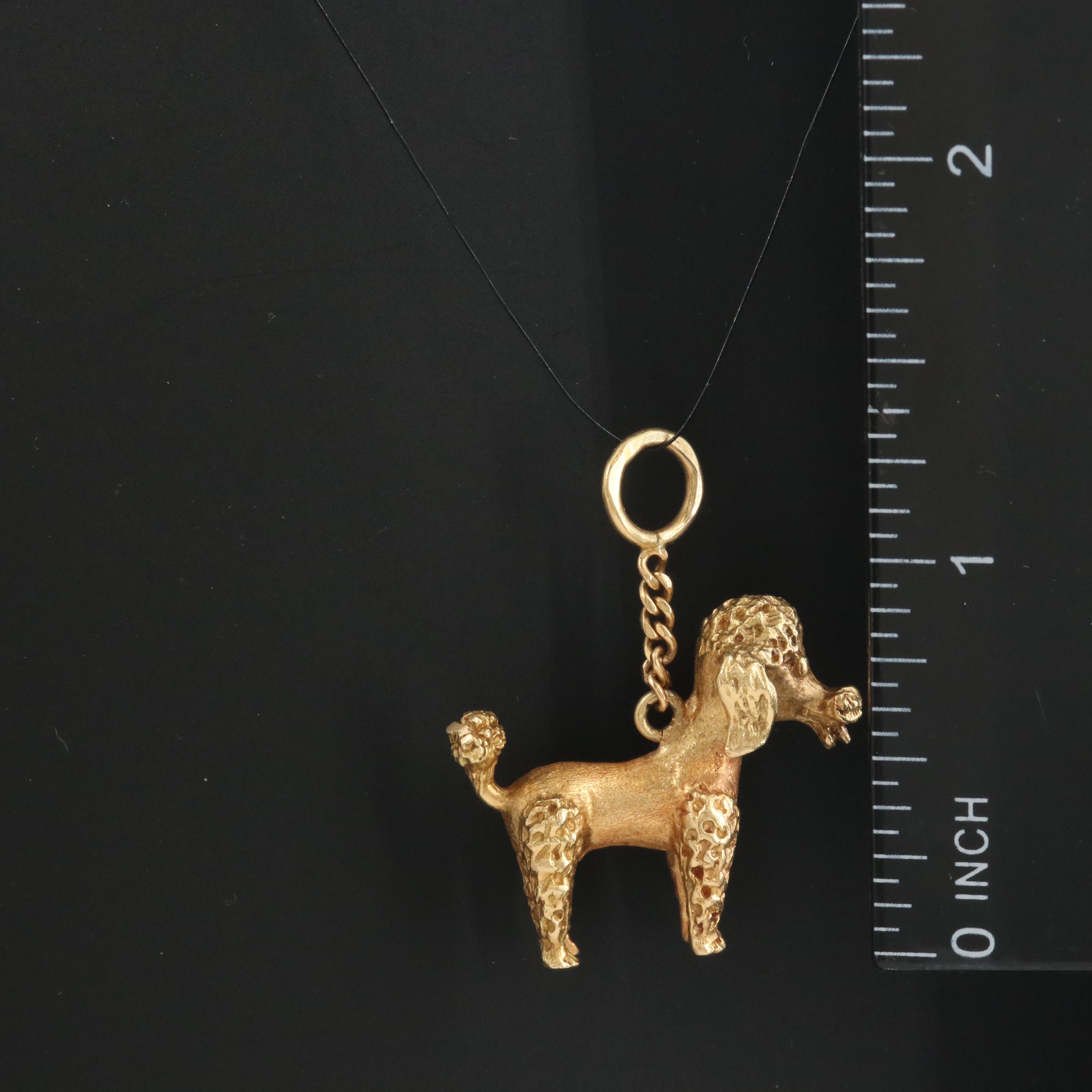 Vintage Italian 18K Poodle Charm