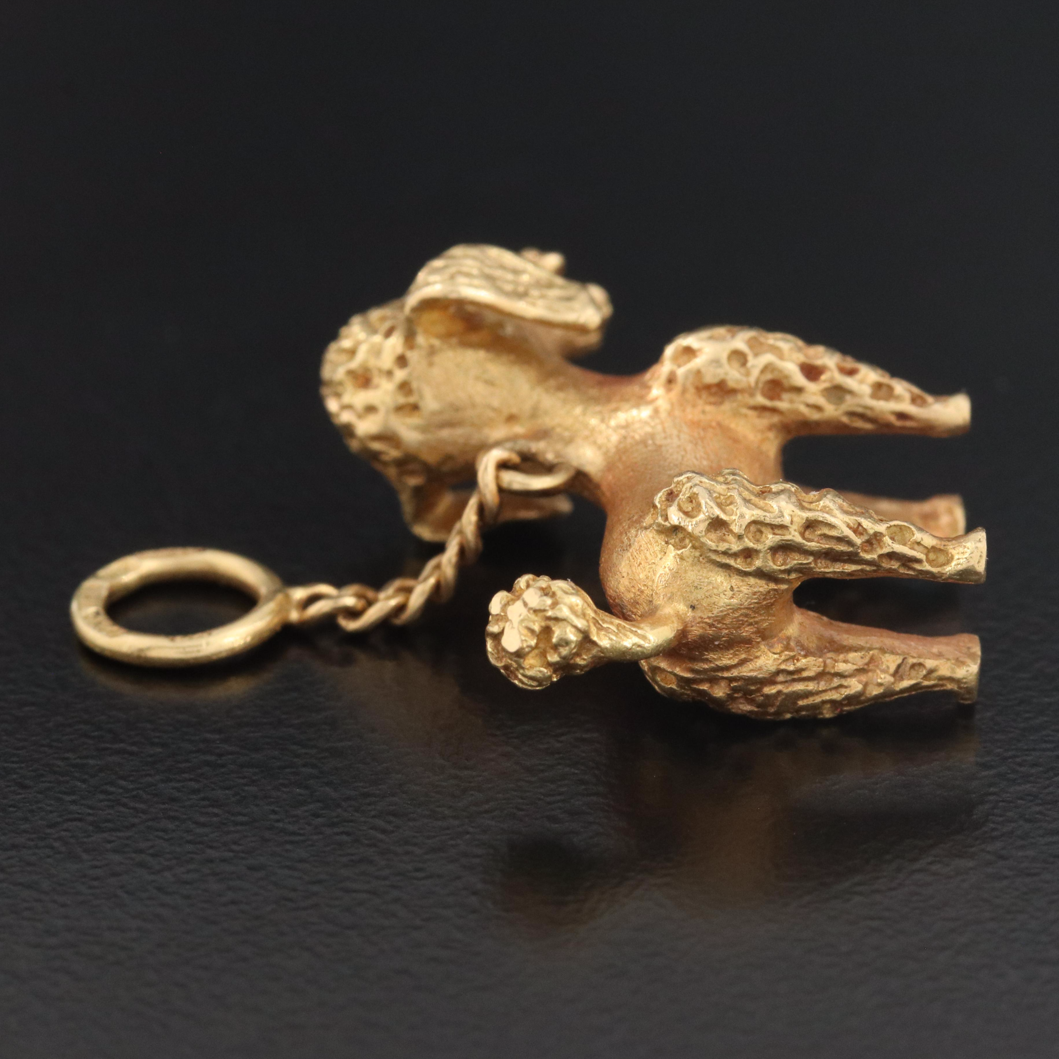 Vintage Italian 18K Poodle Charm