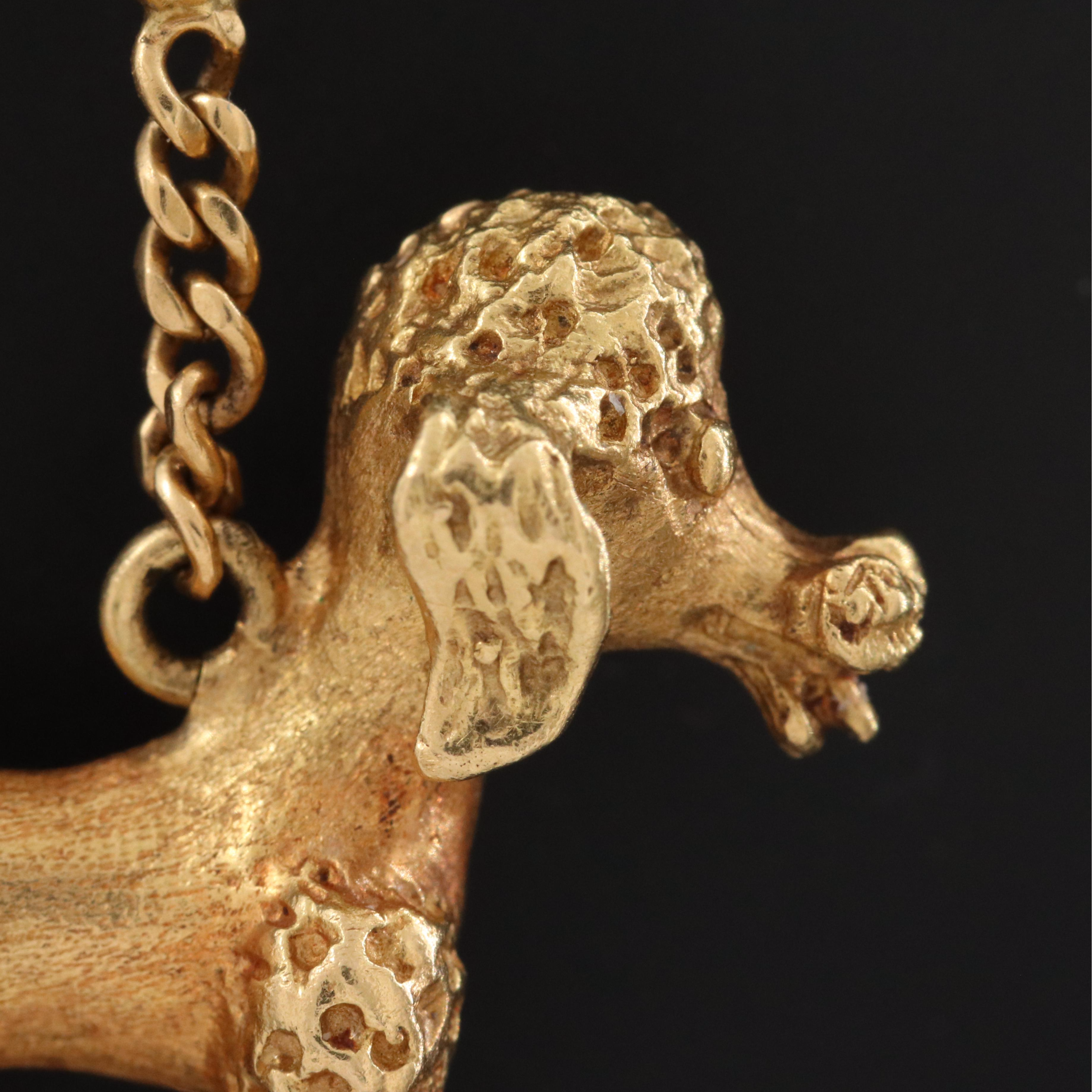 Vintage Italian 18K Poodle Charm
