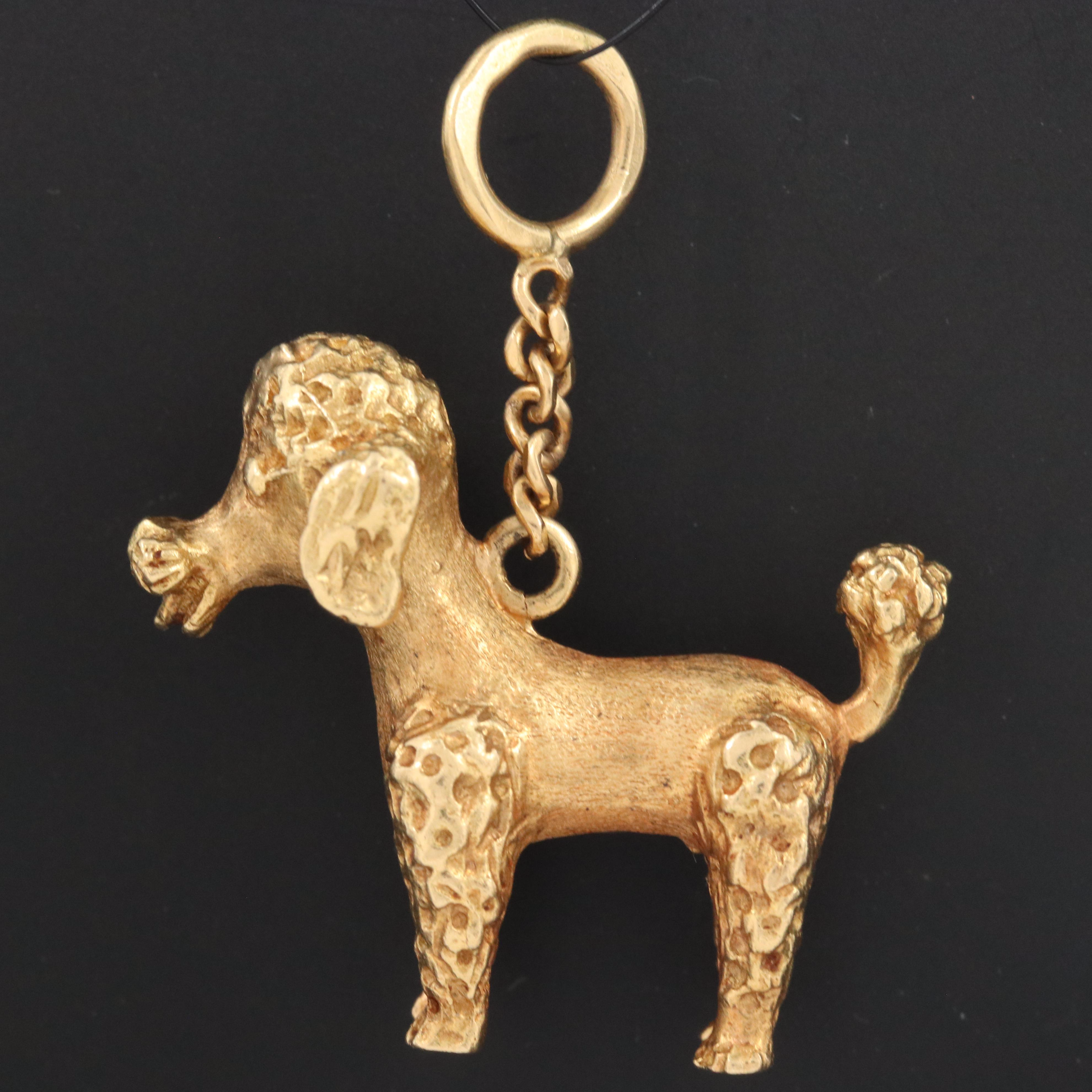 Vintage Italian 18K Poodle Charm