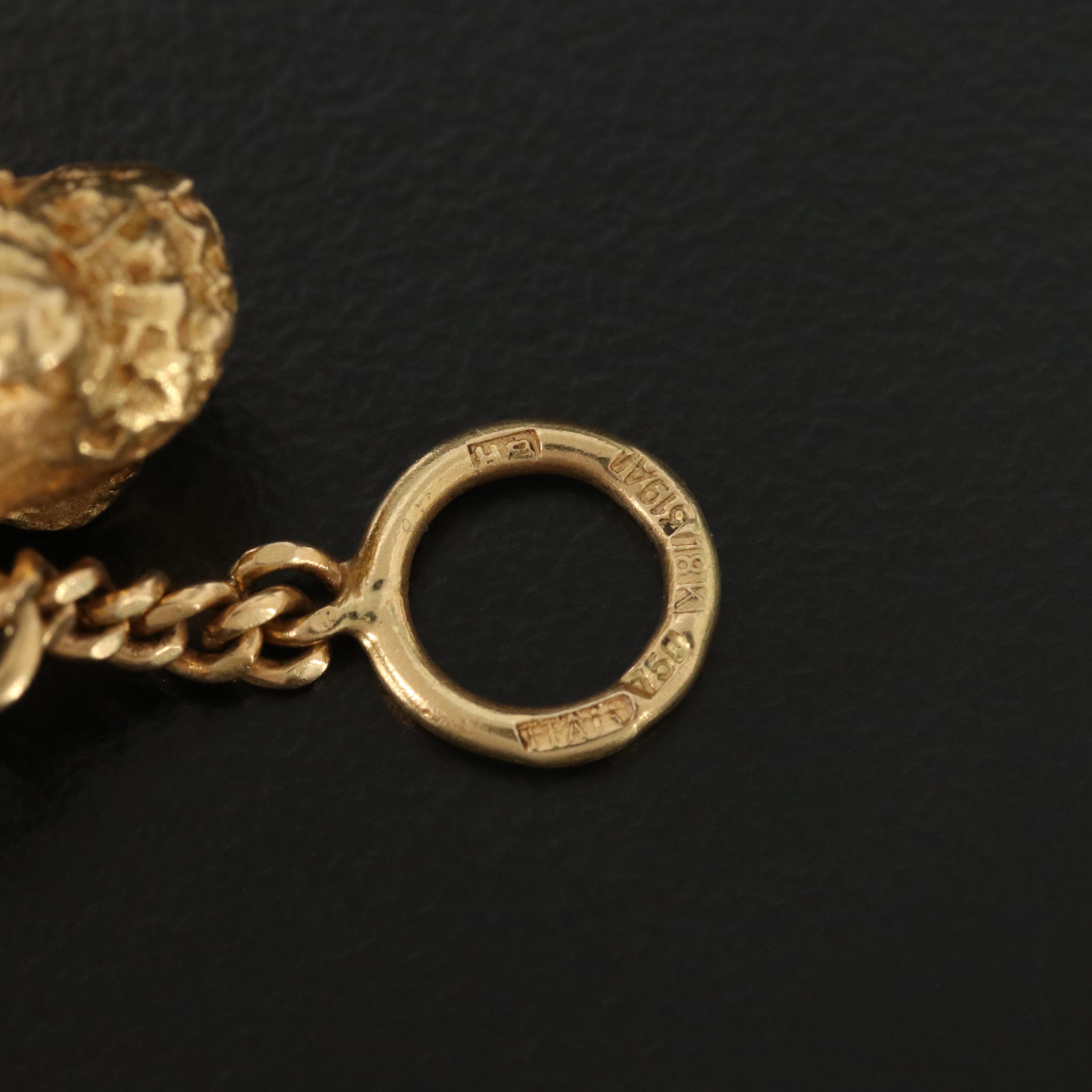 Vintage Italian 18K Poodle Charm