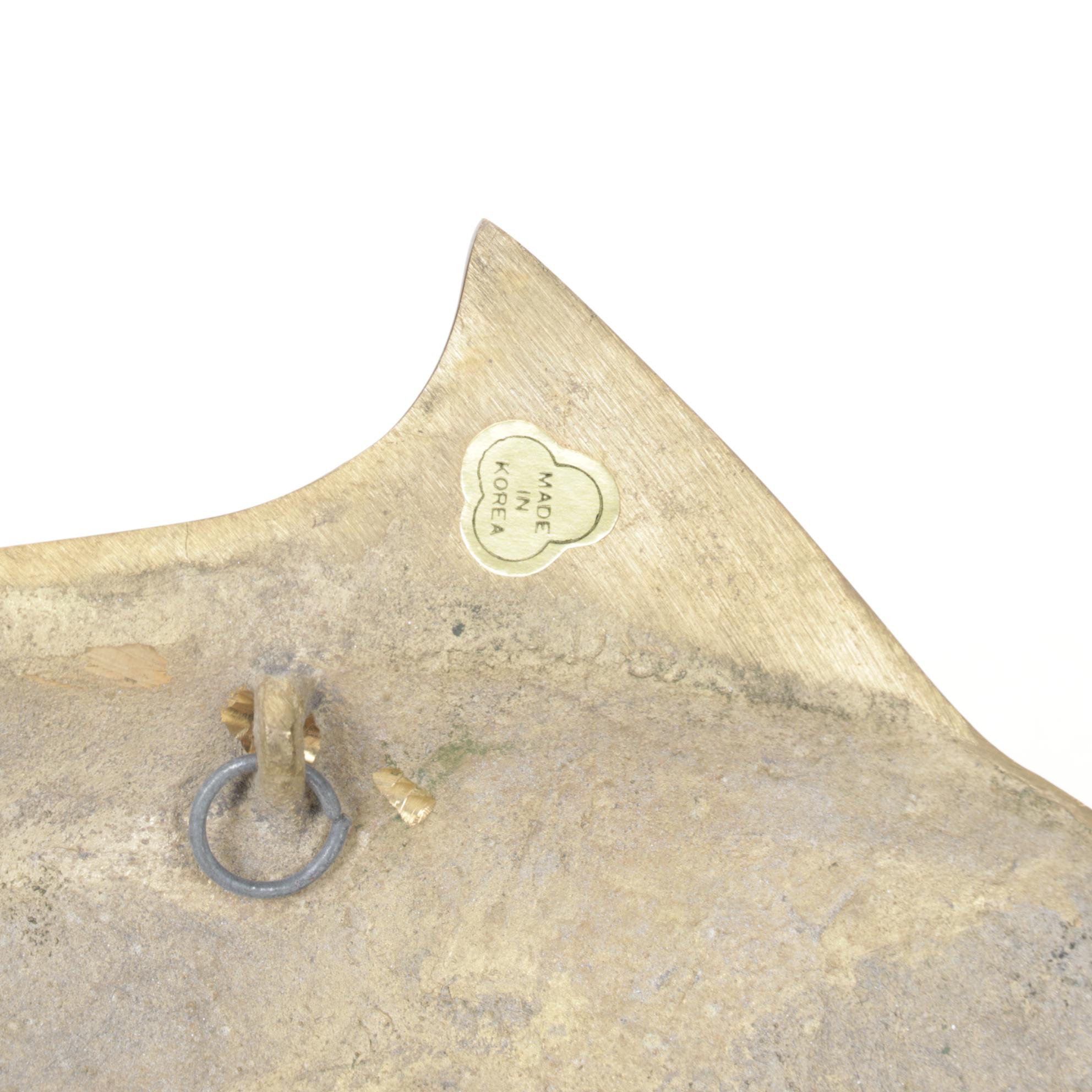 Nautical Brass Ship Clock with Barometer and Swordfish Wall Decor