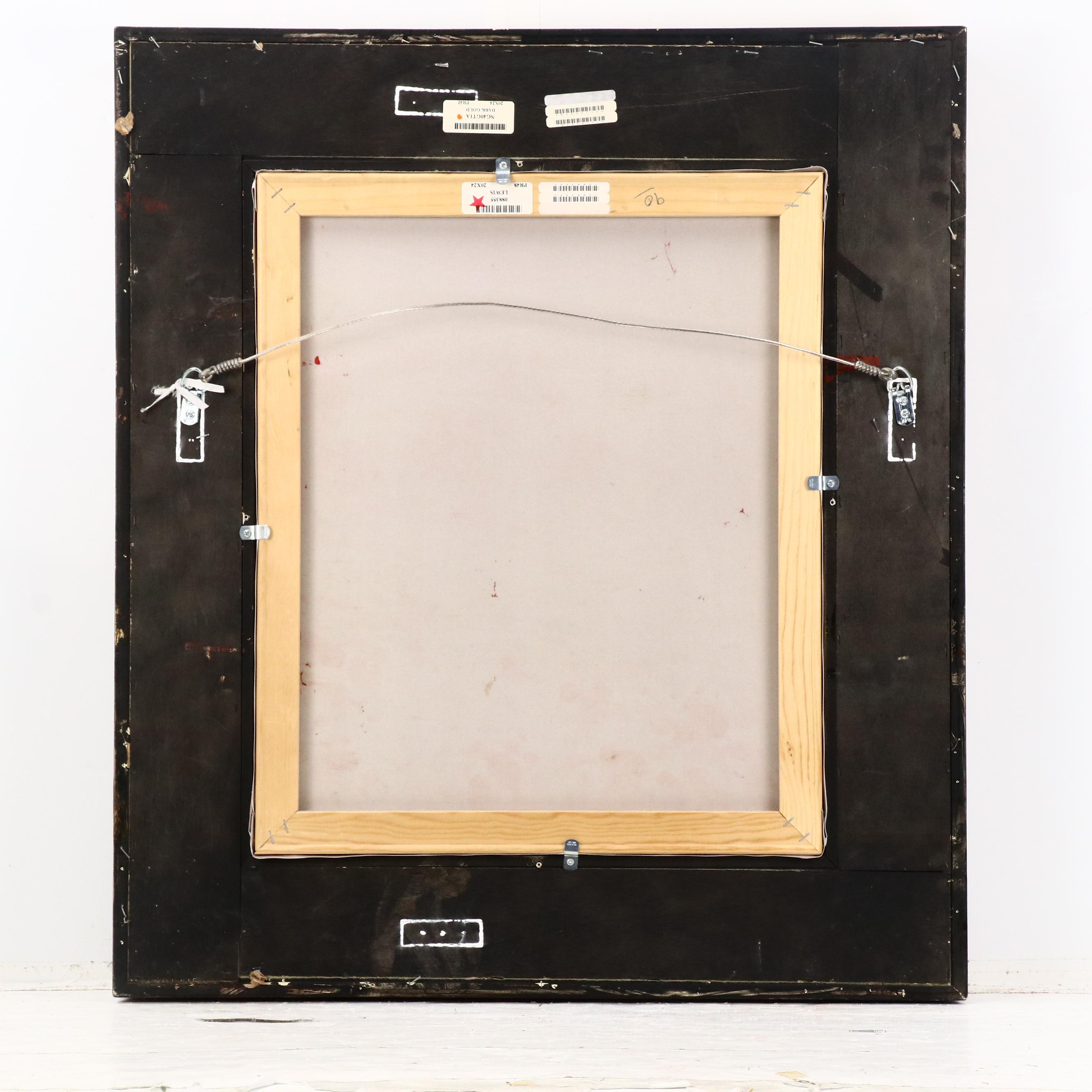 C. Lewis Poppy Field Landscape Oil Painting