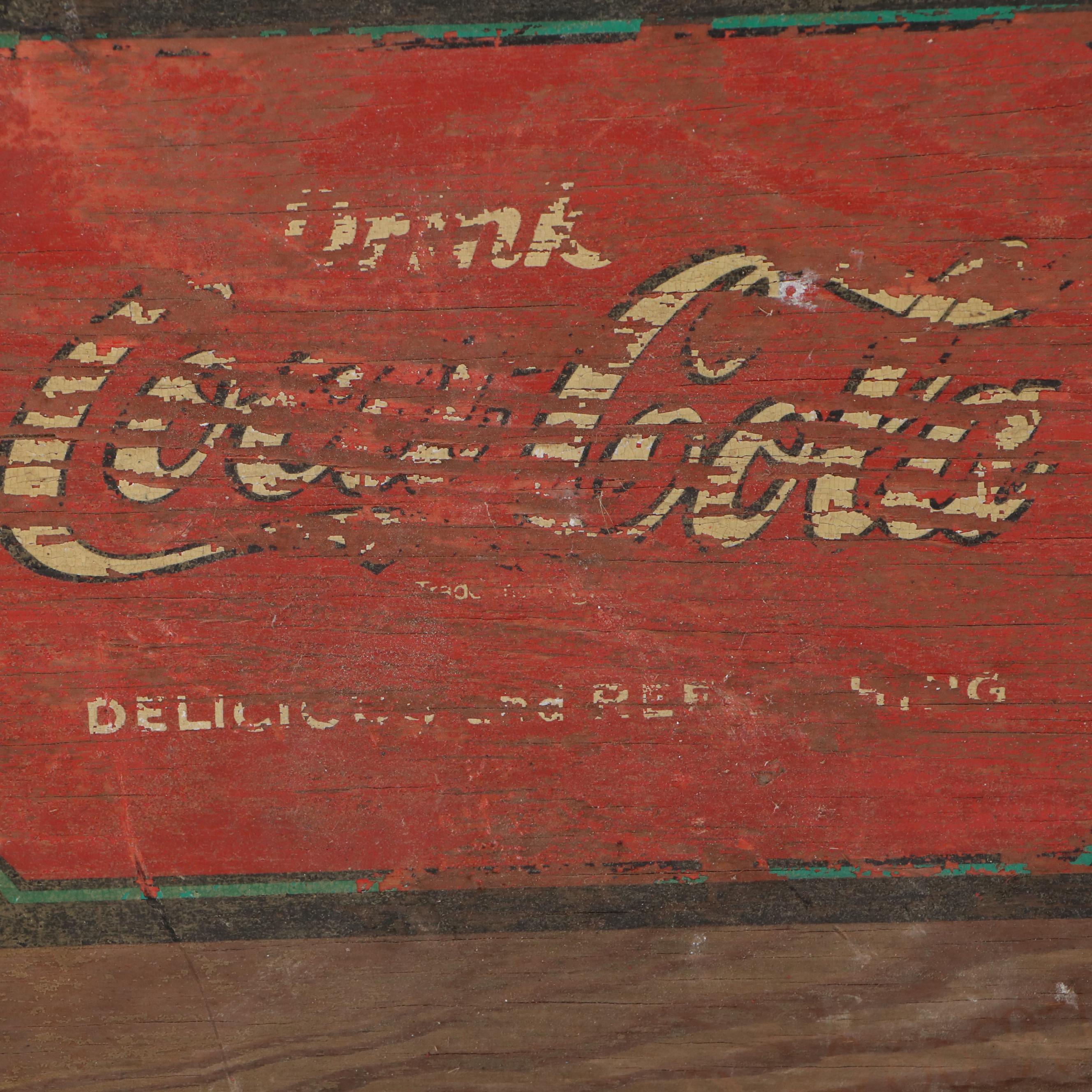 Coca-Cola Wooden Advertising Crate